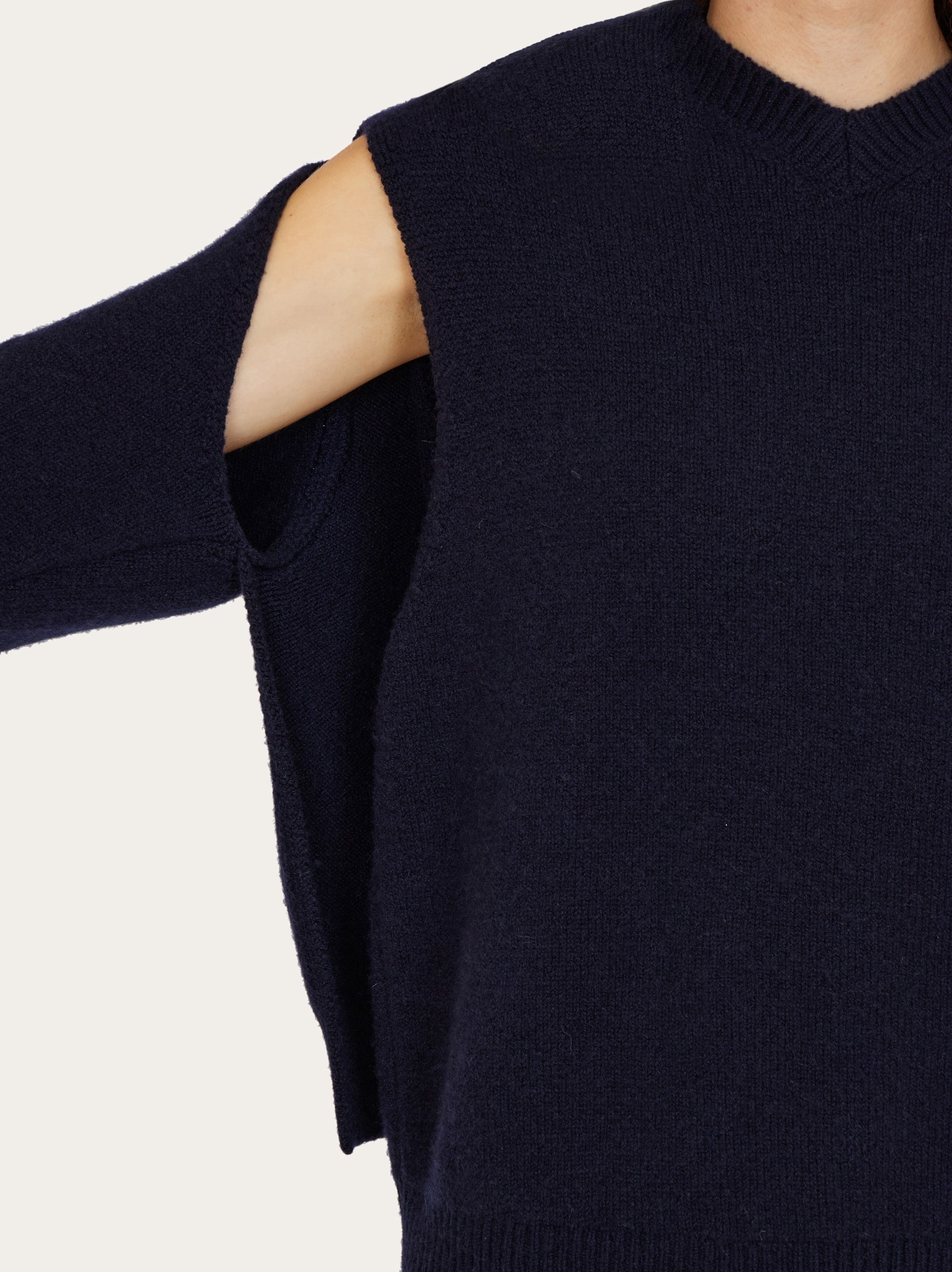 Layered cashmere sweater - 6