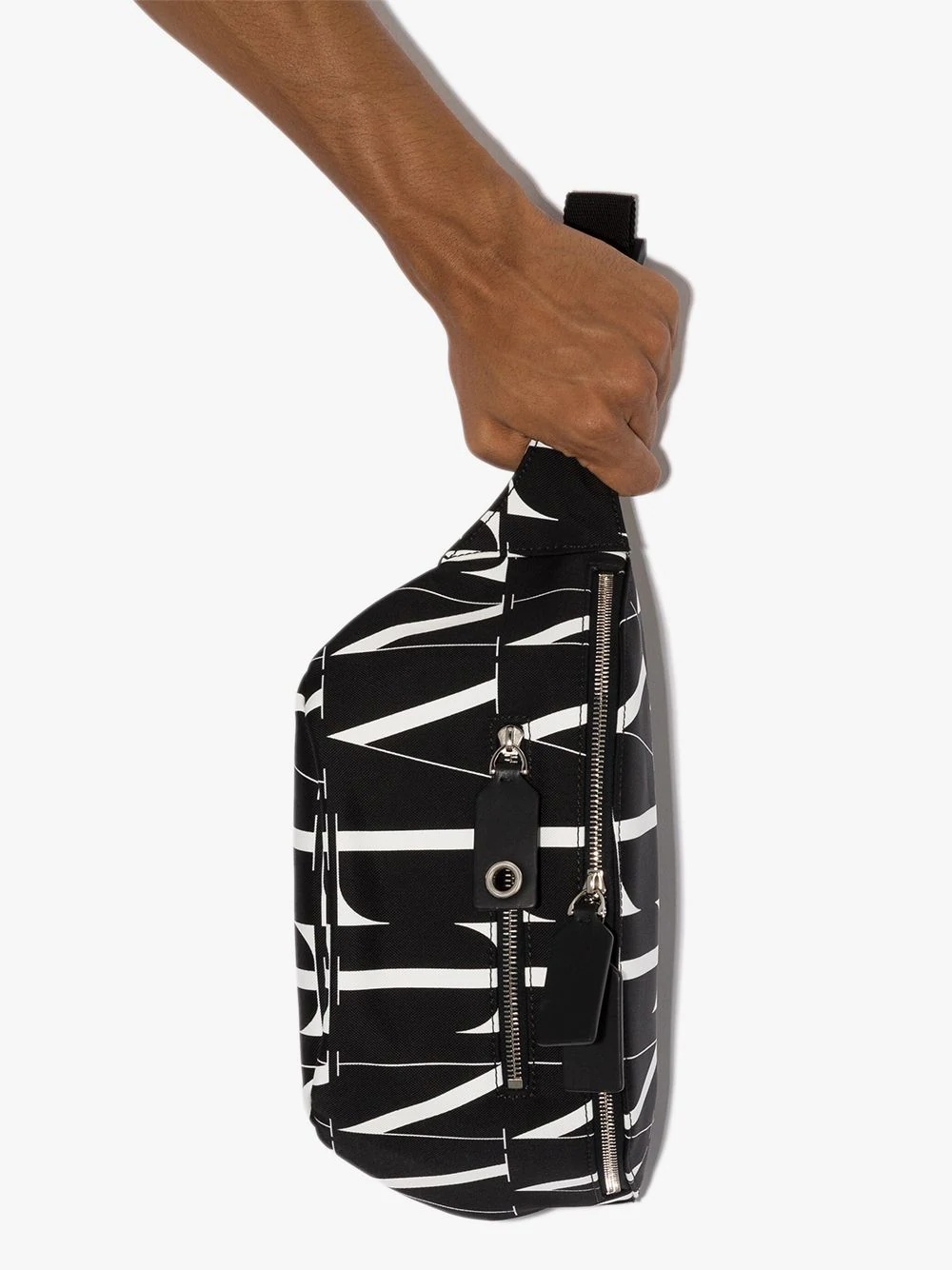 VLTN logo-print belt bag - 4