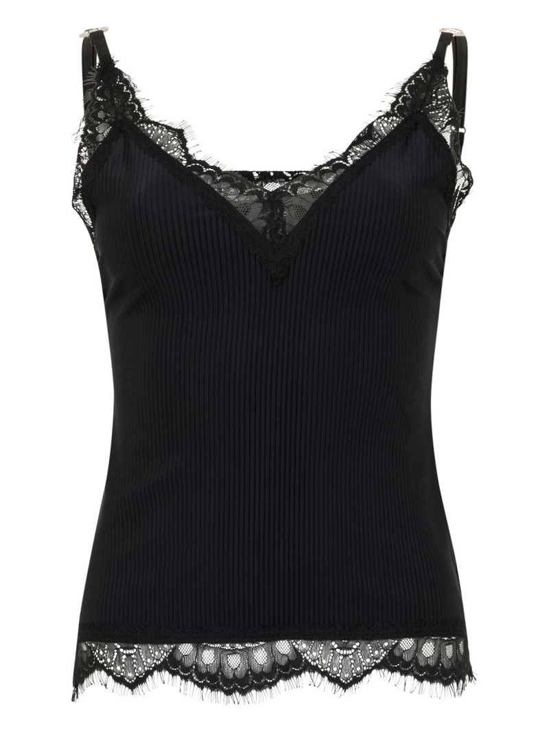 lace ribbing tank top 1