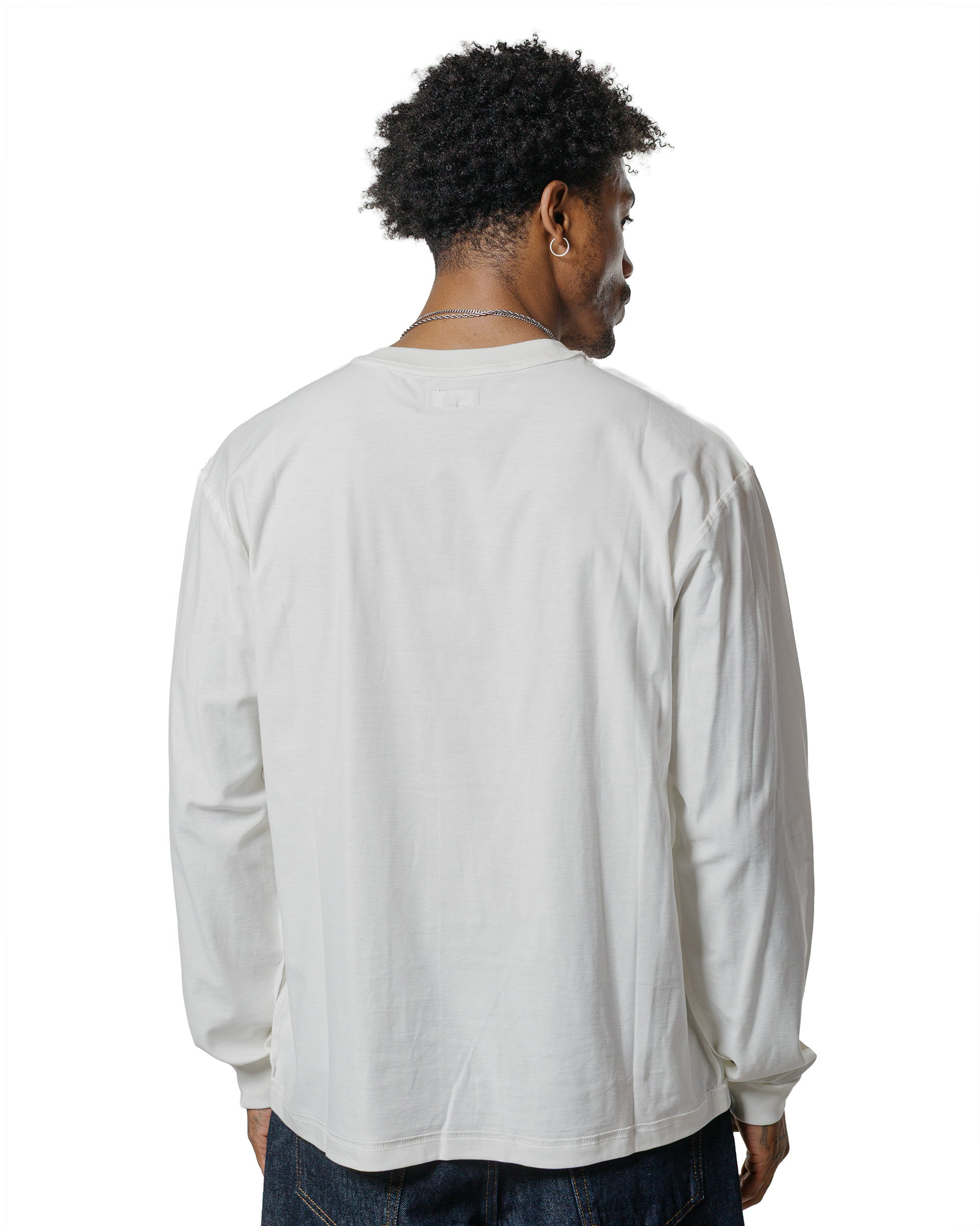 Stüssy Lazy LS Tee White - 3