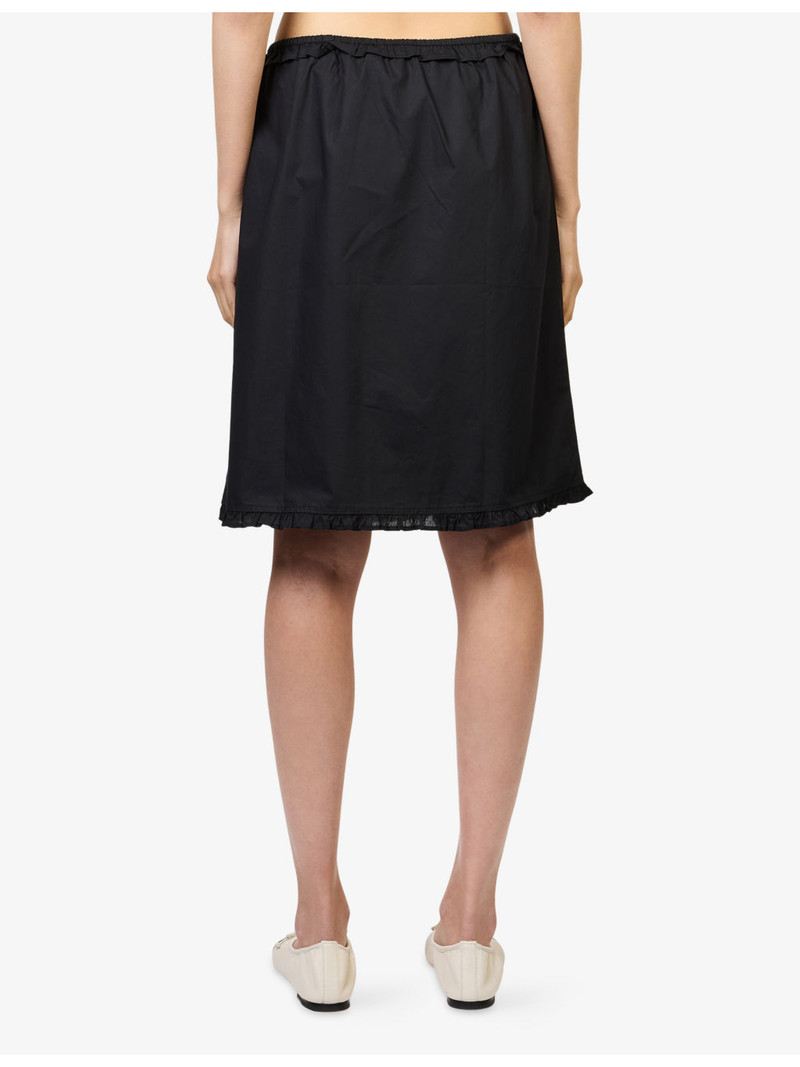 One Frill Cotton Mini Skirt 4