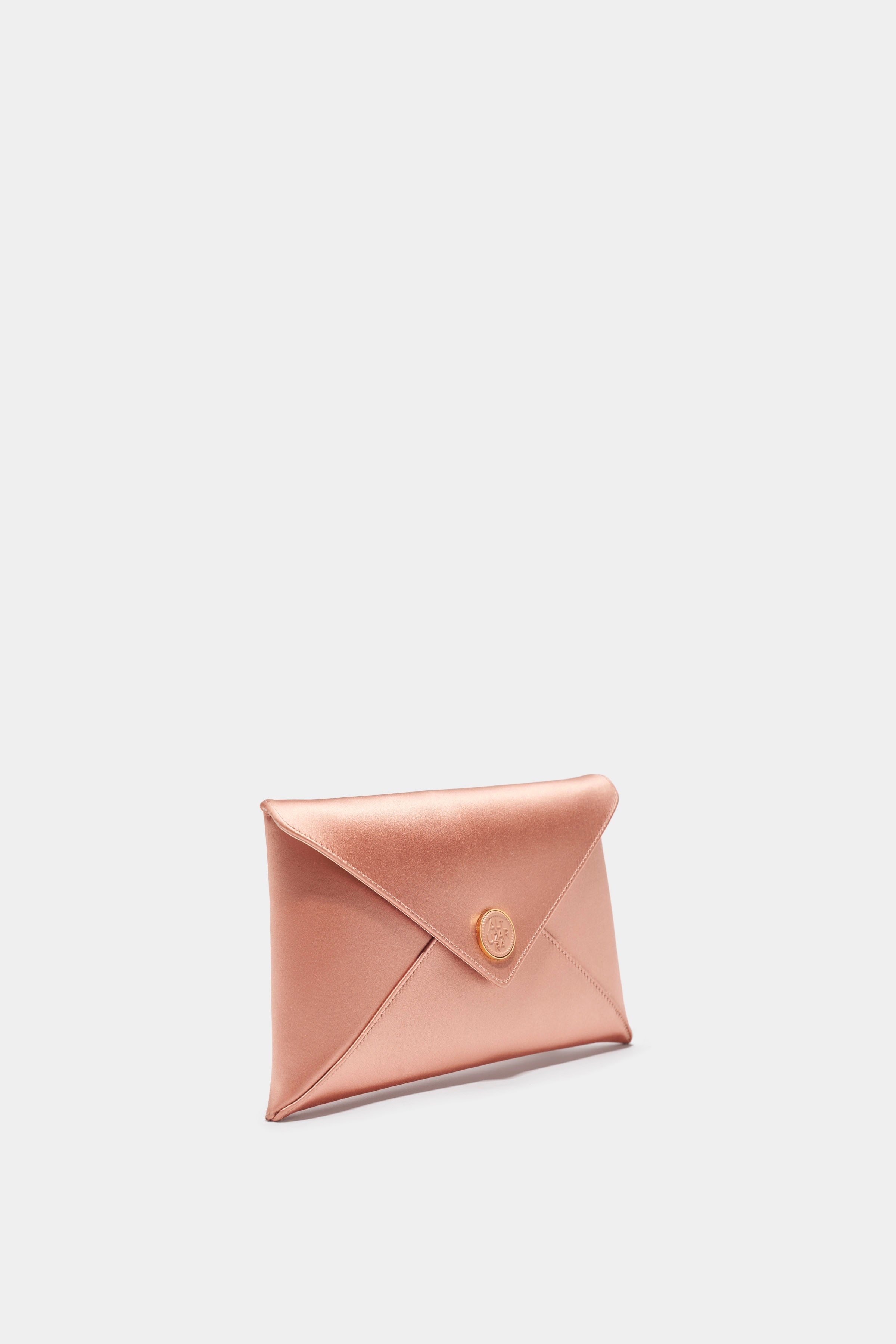 'MEDALLION' ENVELOPE CLUTCH SATIN - 3
