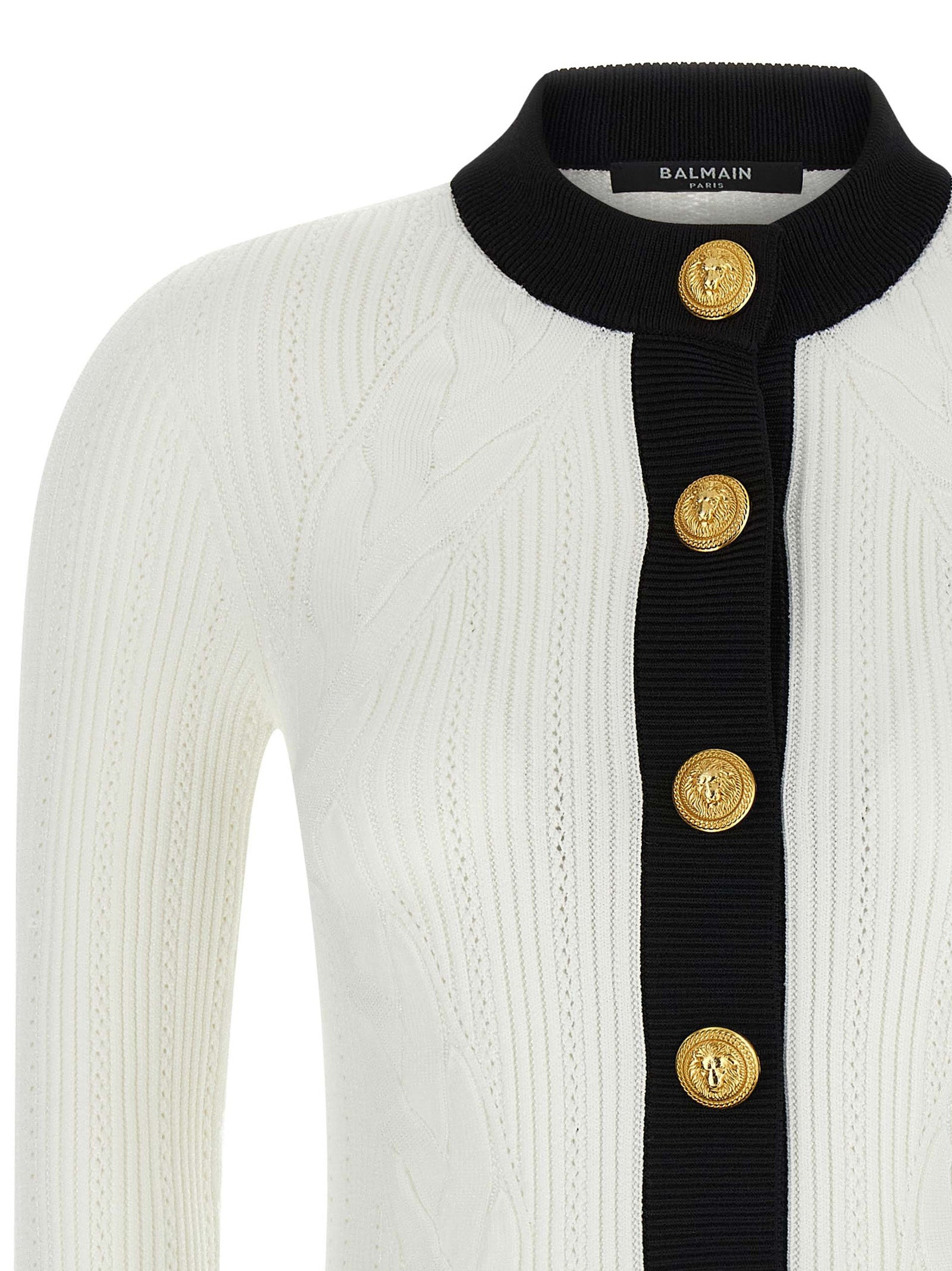Balmain Women Two-Tone Cardigan - 3