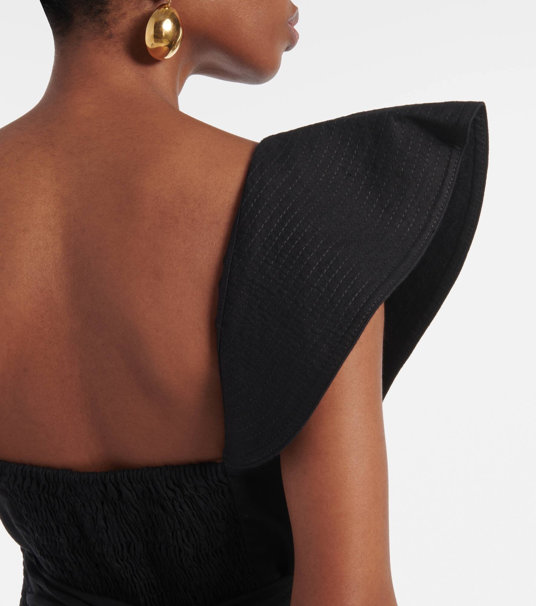 Ruffled midi dress - 6