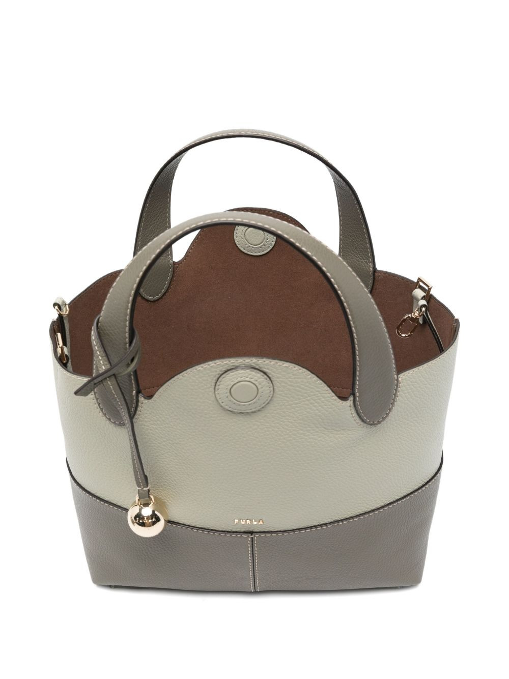Primrose two-tone leather tote bag - 5