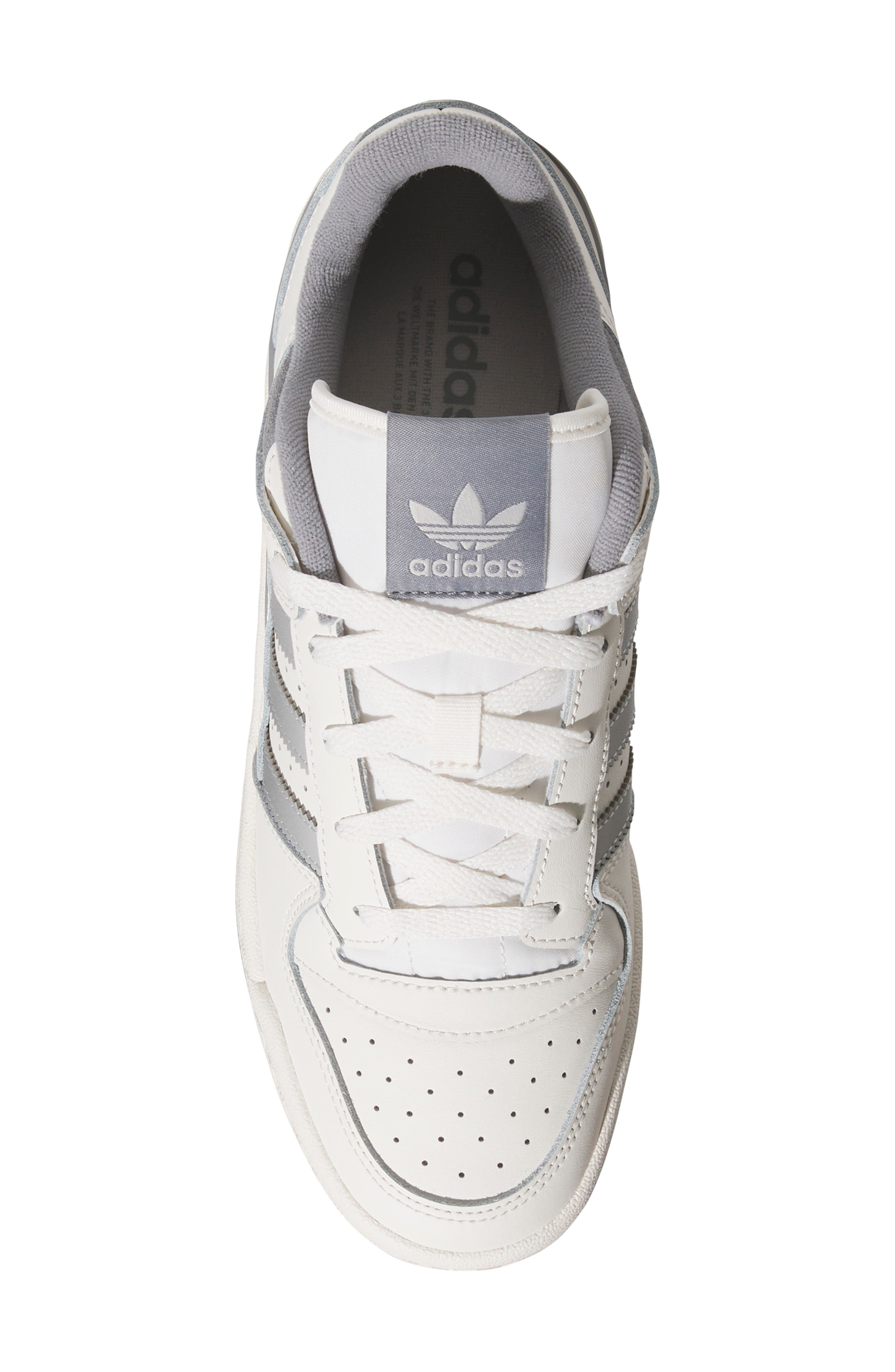 adidas Forum Low Basketball Sneaker in Cloud White/Grey/Grey at Nordstrom - 4