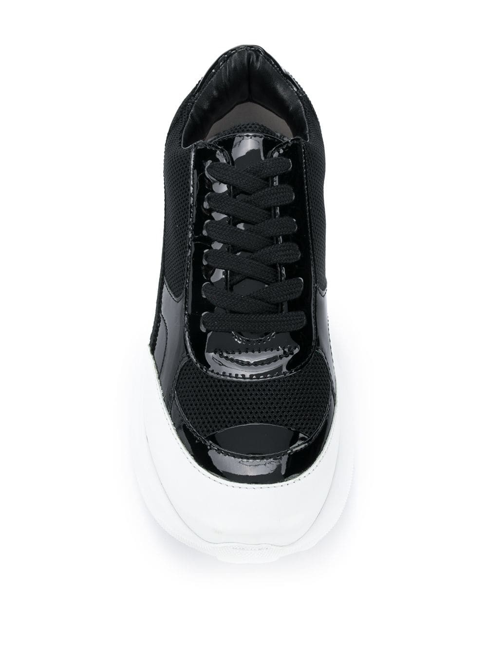 chunky sole panelled sneakers - 4