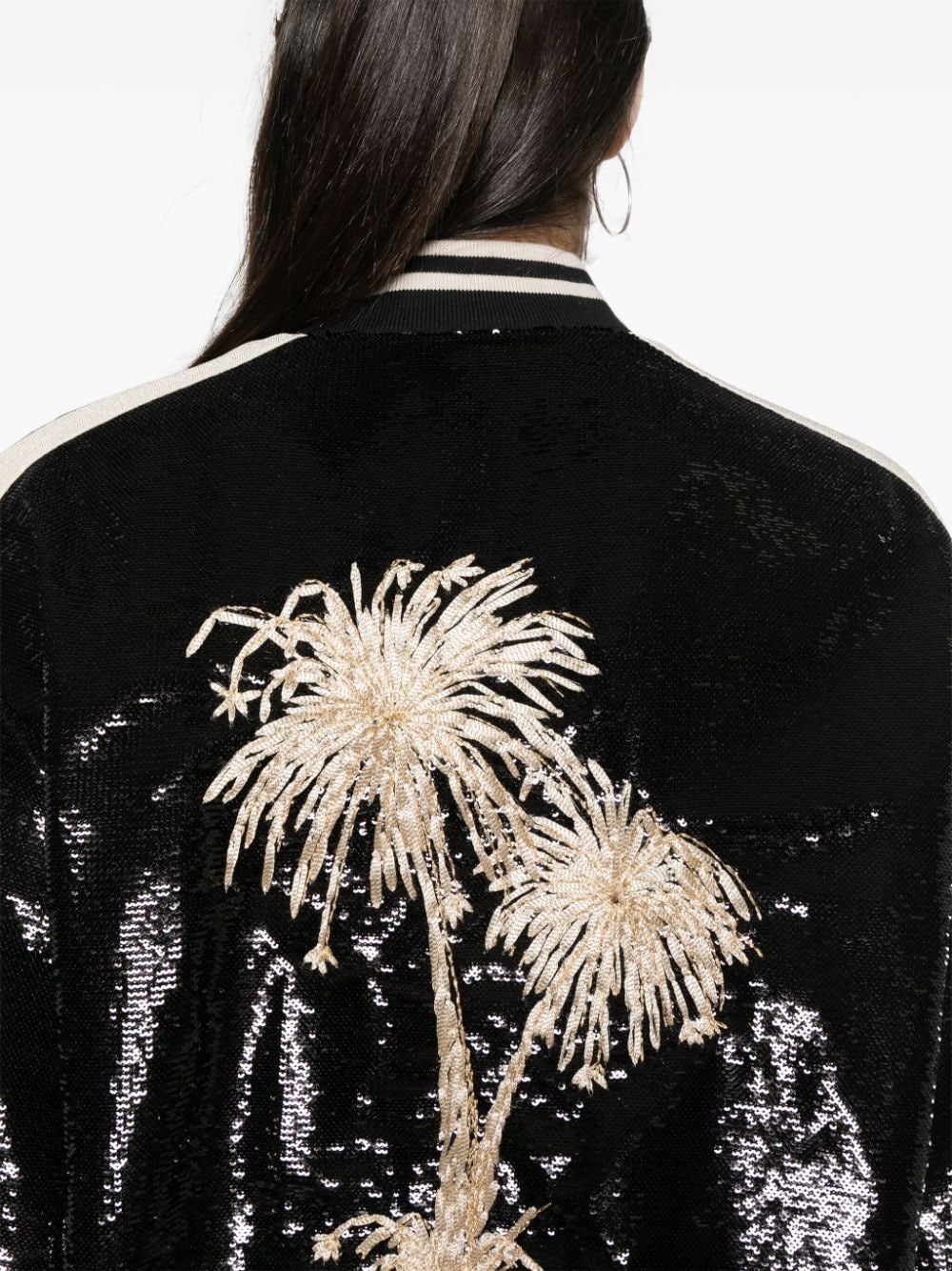 sequinned bomber jacket - 5