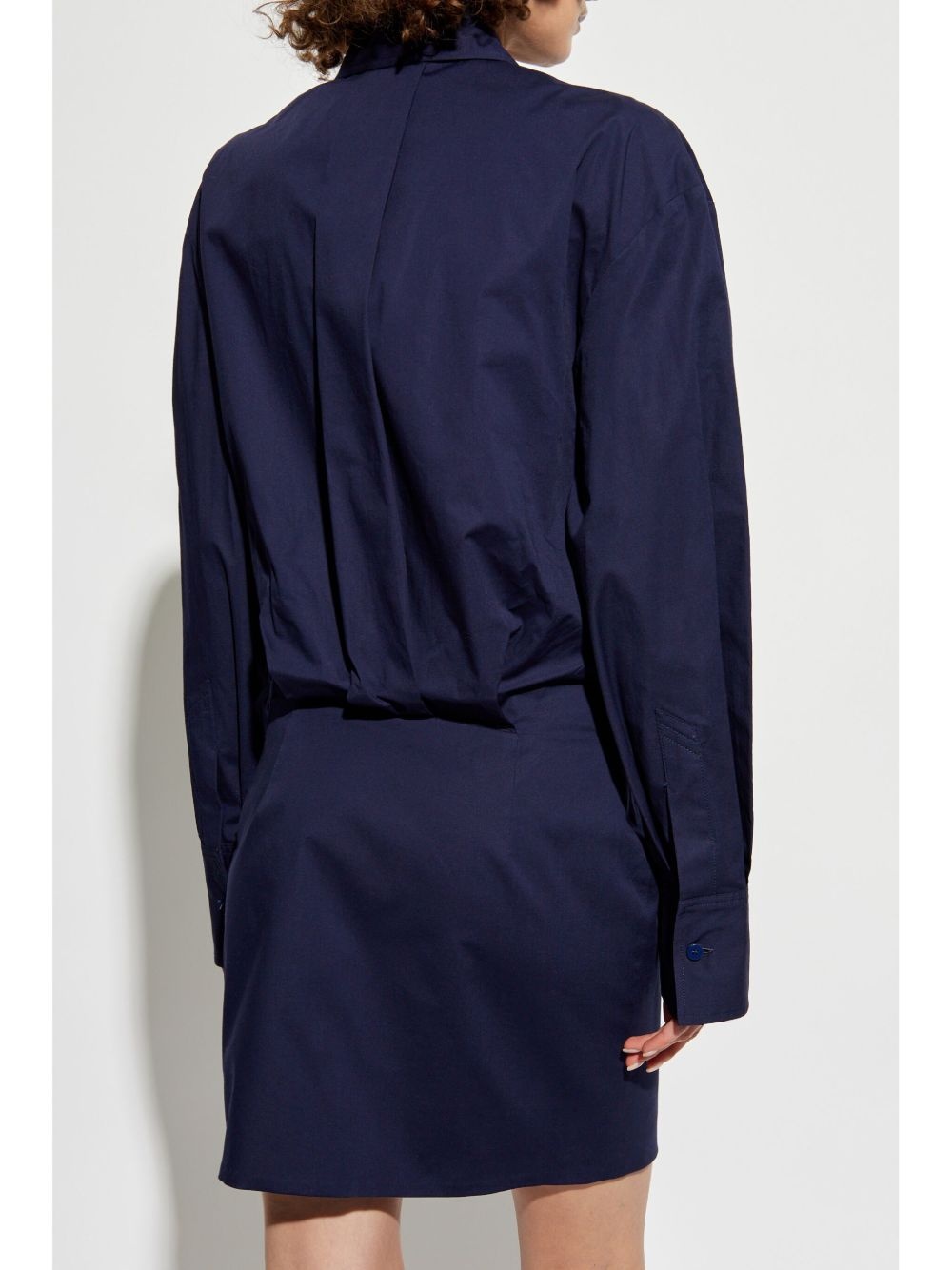 button-up mini dress - 4