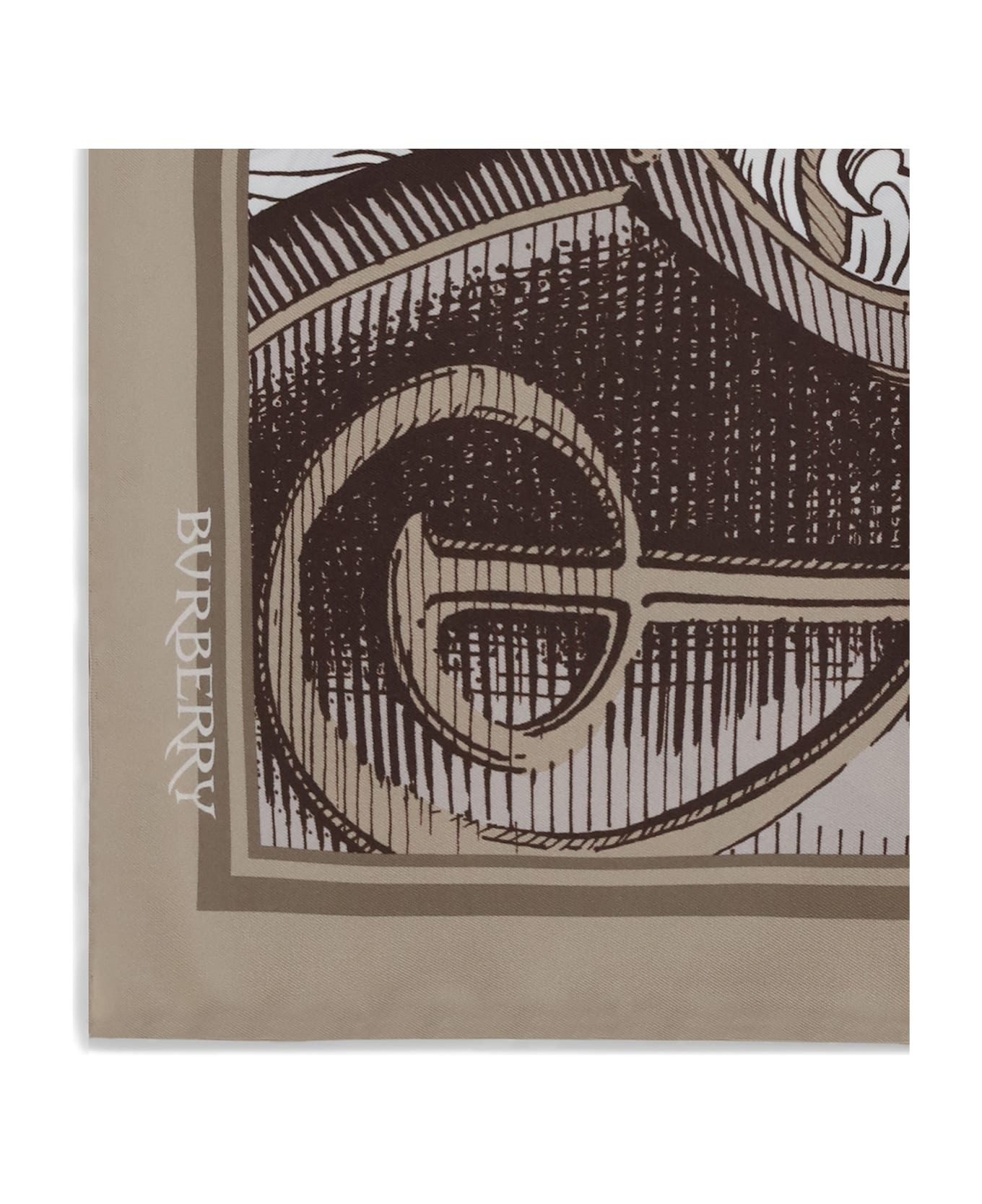 Knight Engraving Print Silk Scarf - 3