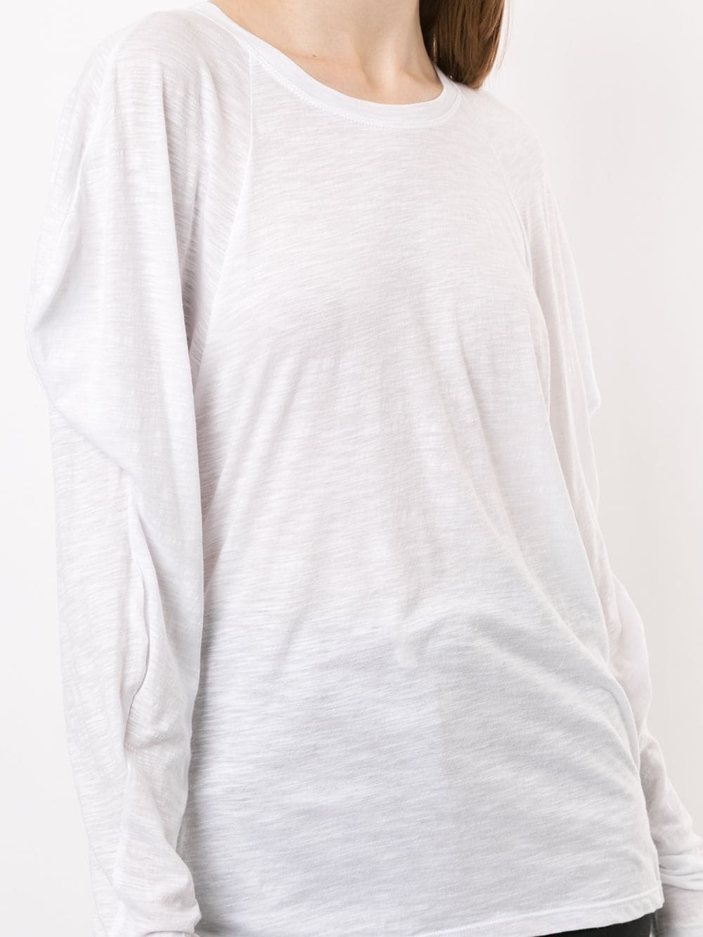 draped long-sleeves top - 5