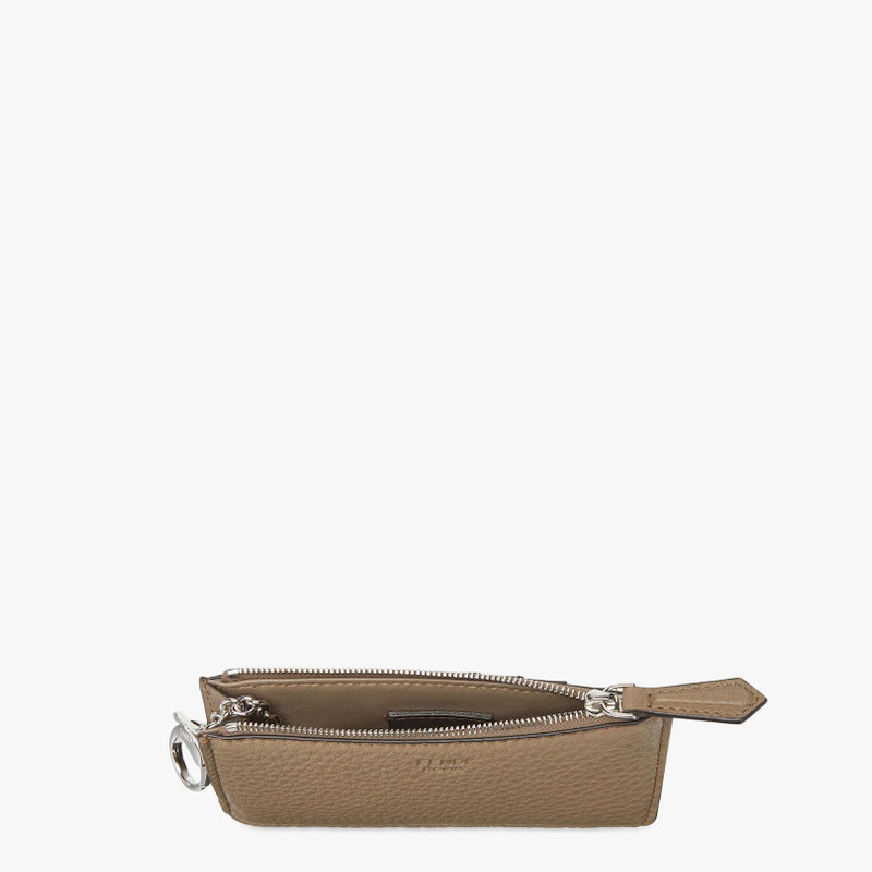 FENDI Beige leather pouch outlook