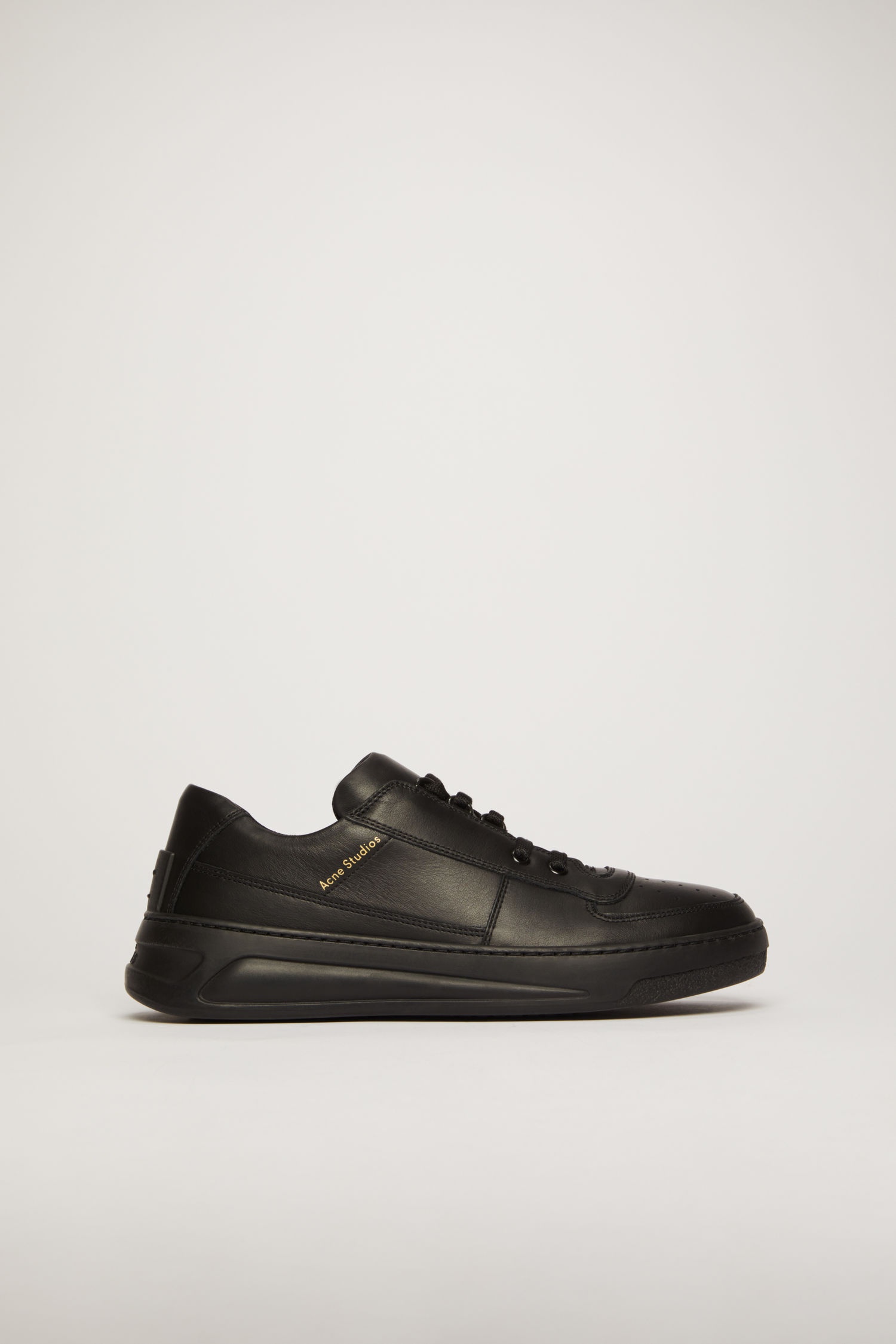 Lace-up sneakers black/black - 1