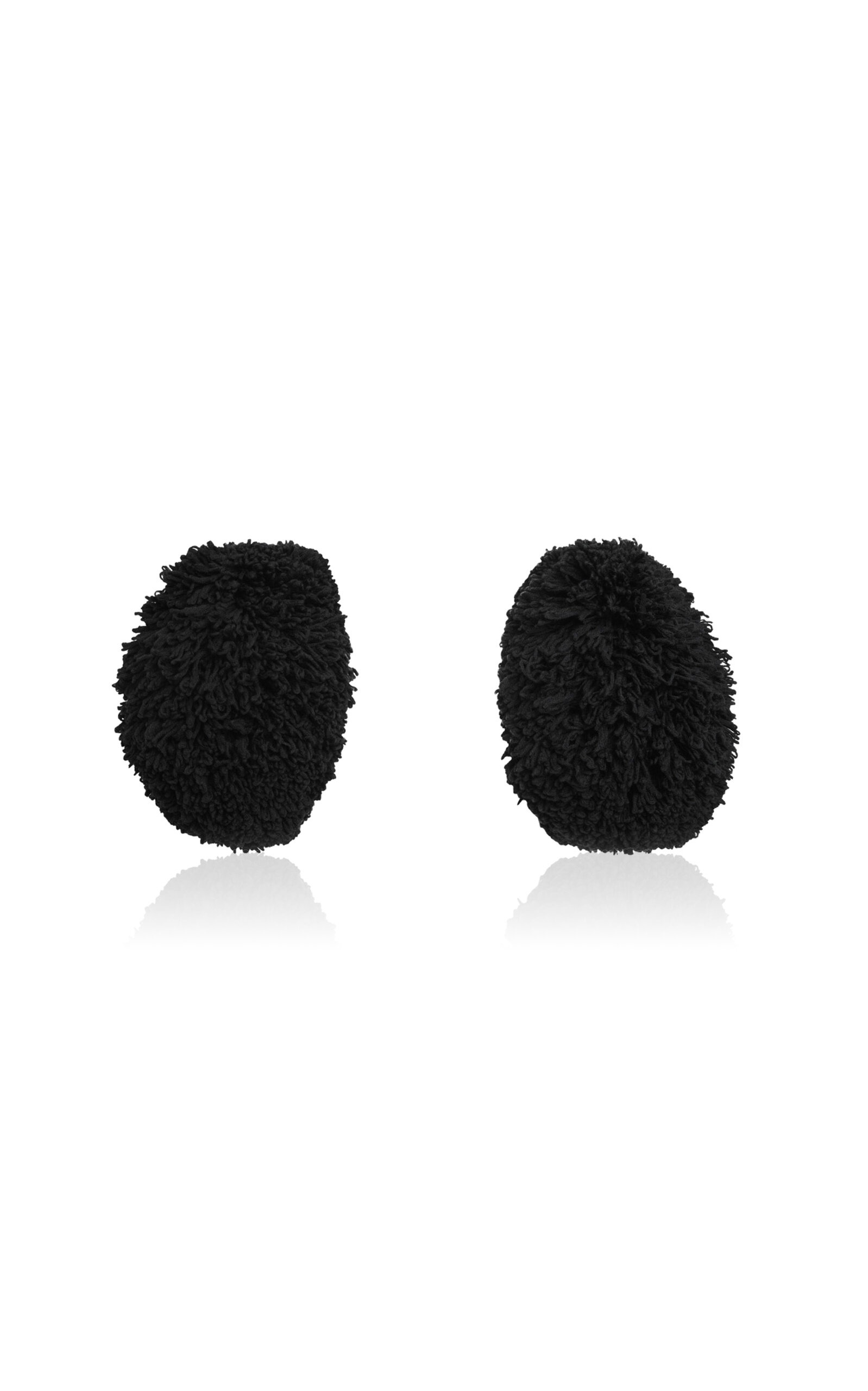 Bubble Knit Wool Cuffs black - 1