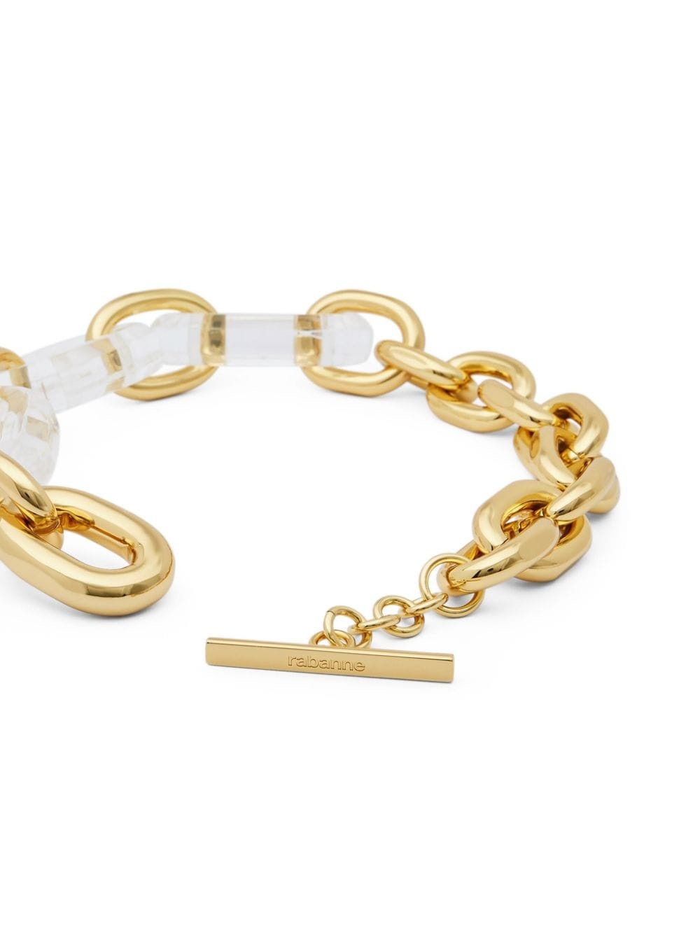 cable-link transparent necklace - 3