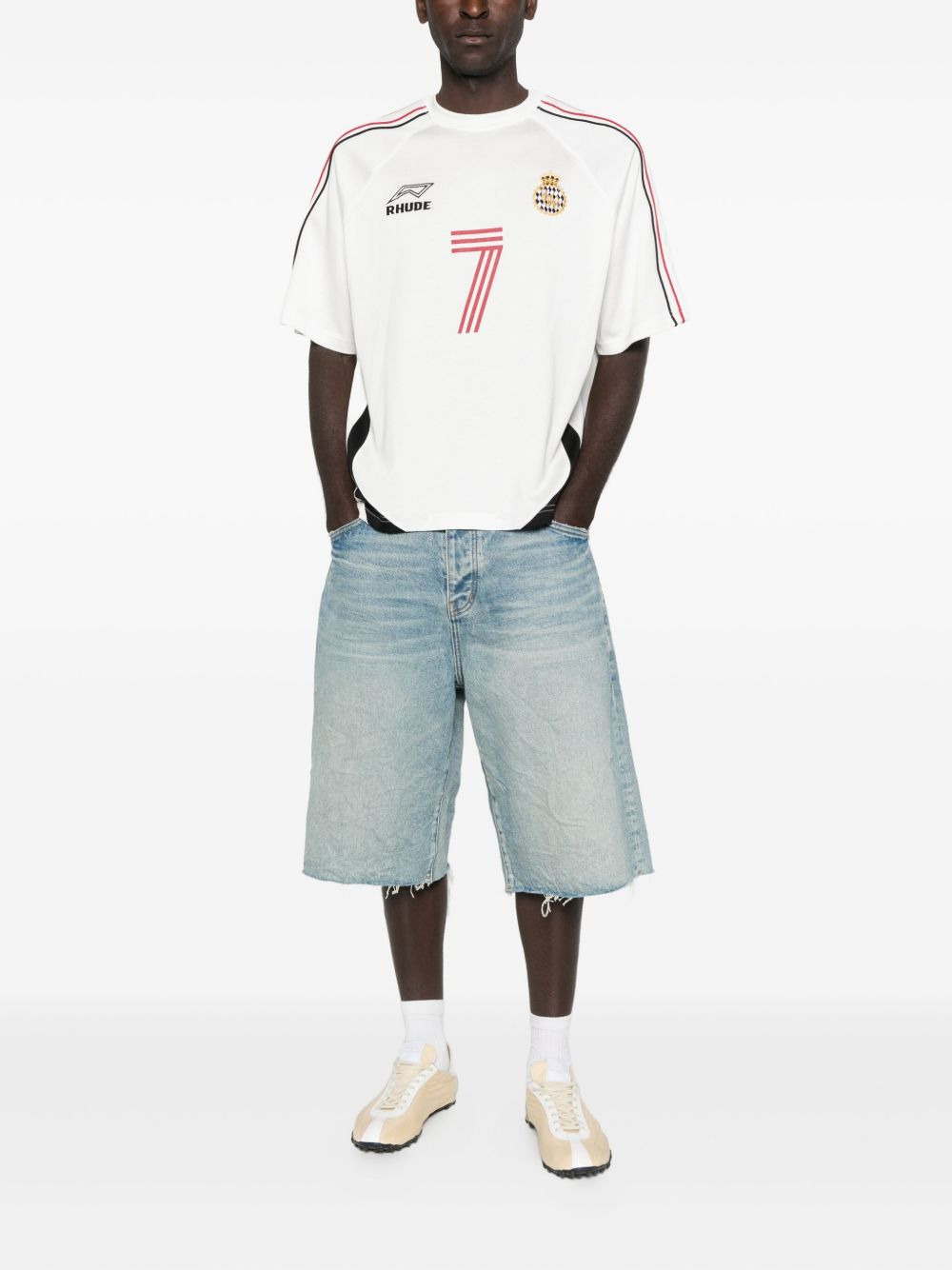 panelled team T-shirt - 2
