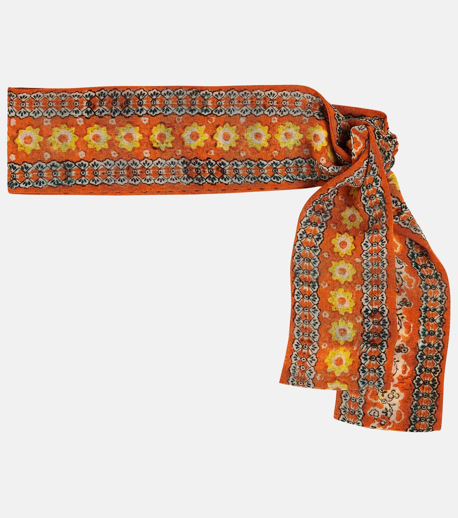 Floral silk scarf - 1