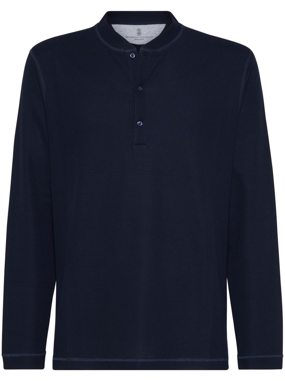 long-sleeve polo shirt - 1
