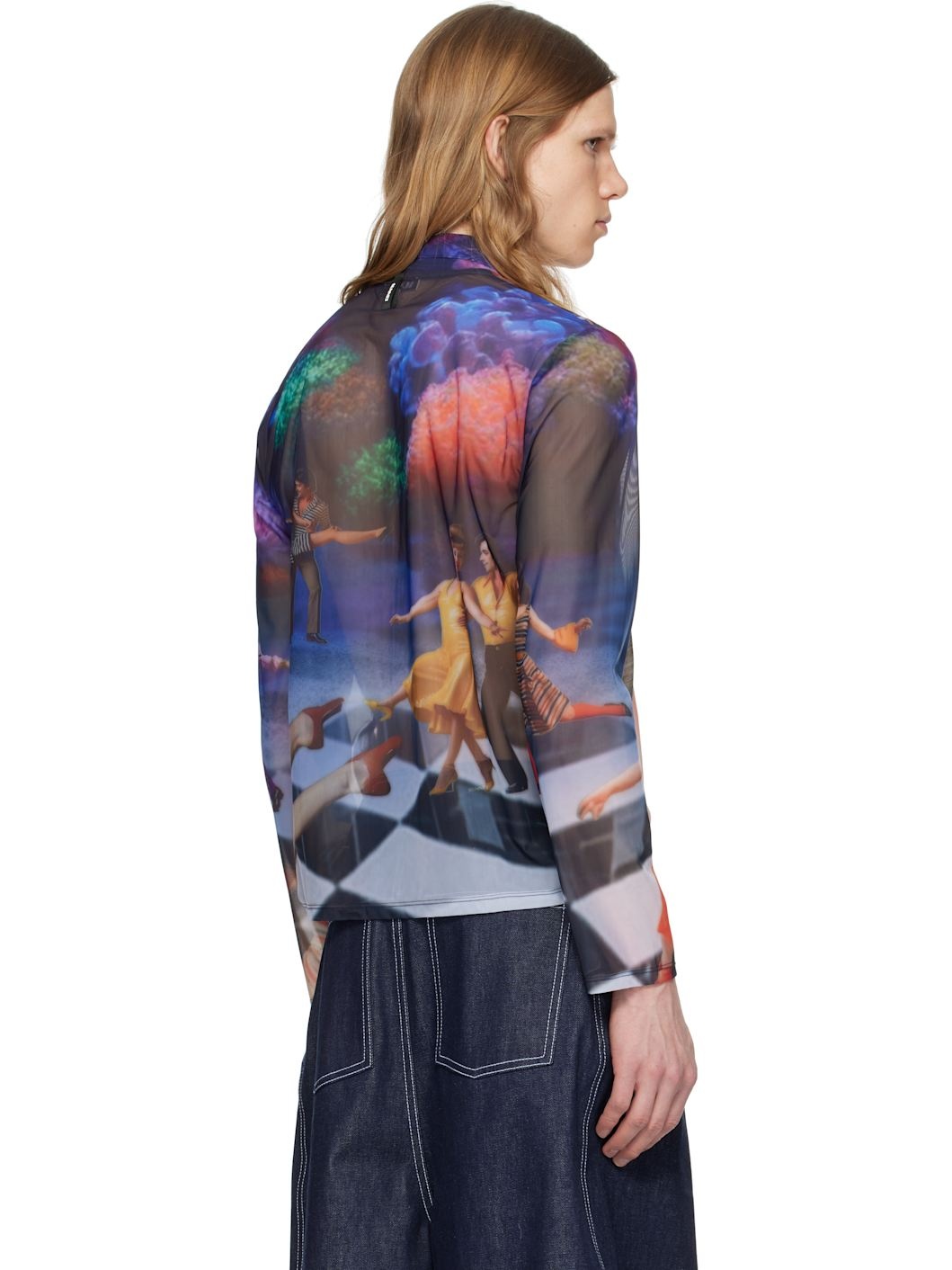 Multicolor Sheer Organza Shirt - 3