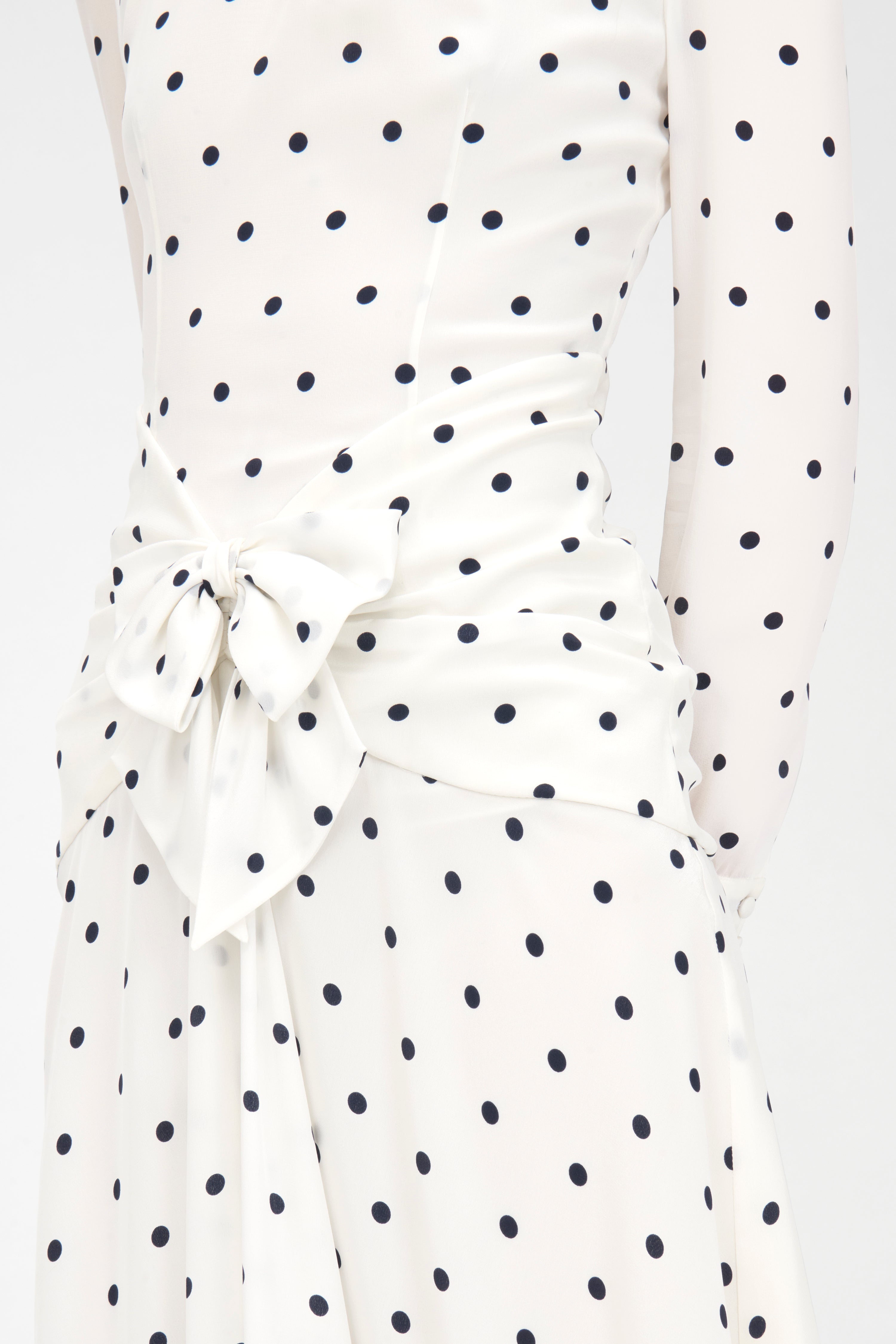 POLKA DOT HIGH NECK DRESS - 6