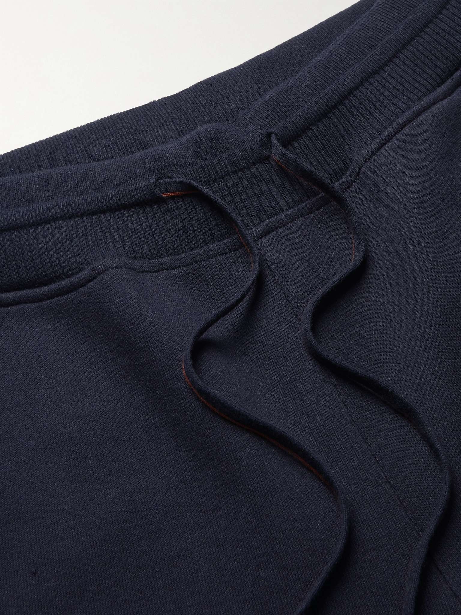 Tapered Double-Faced Cotton, Silk and Cashmere-Blend Jersey Sweatpants - 3