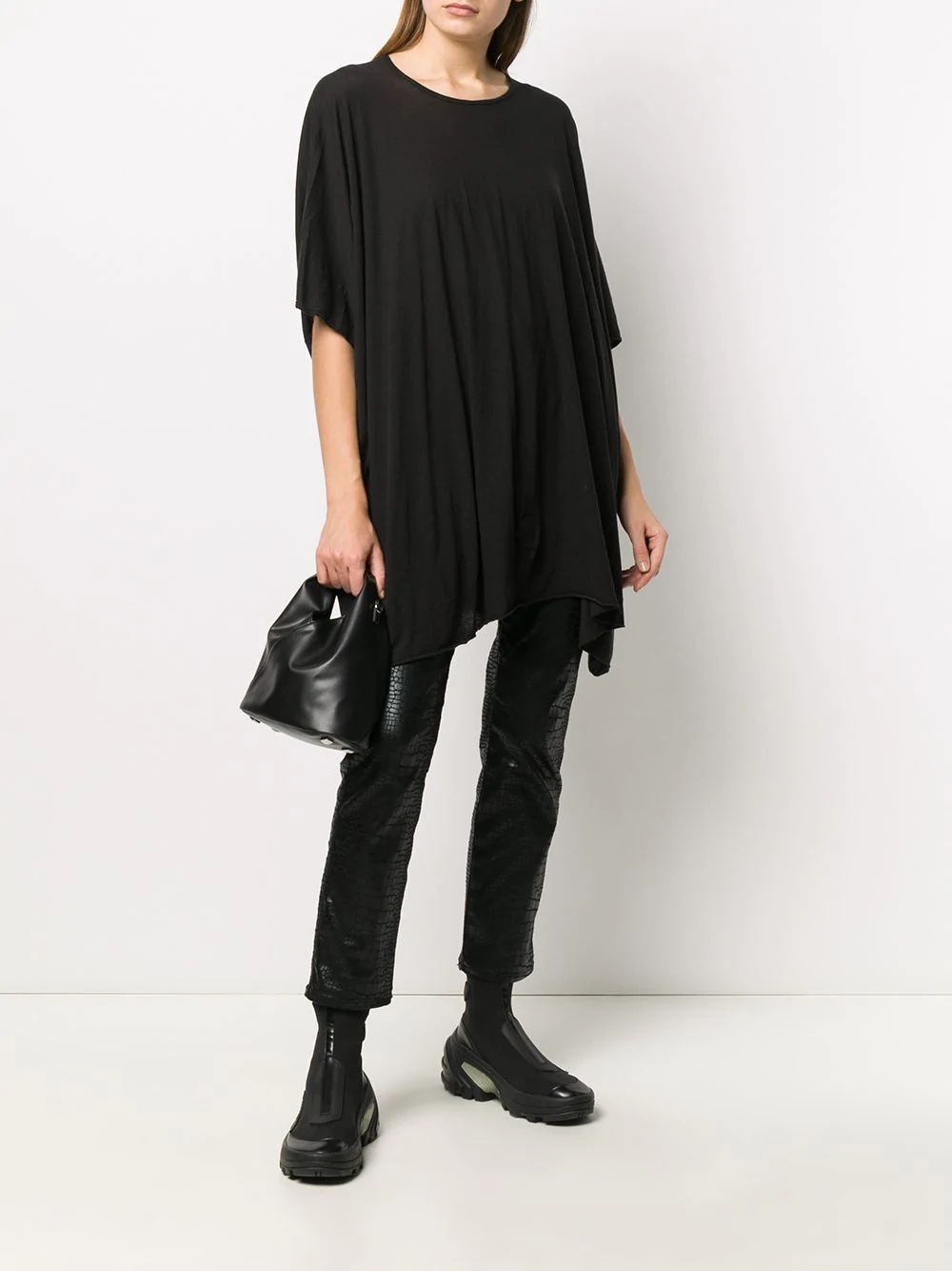 oversized handkerchief hem T-shirt - 2