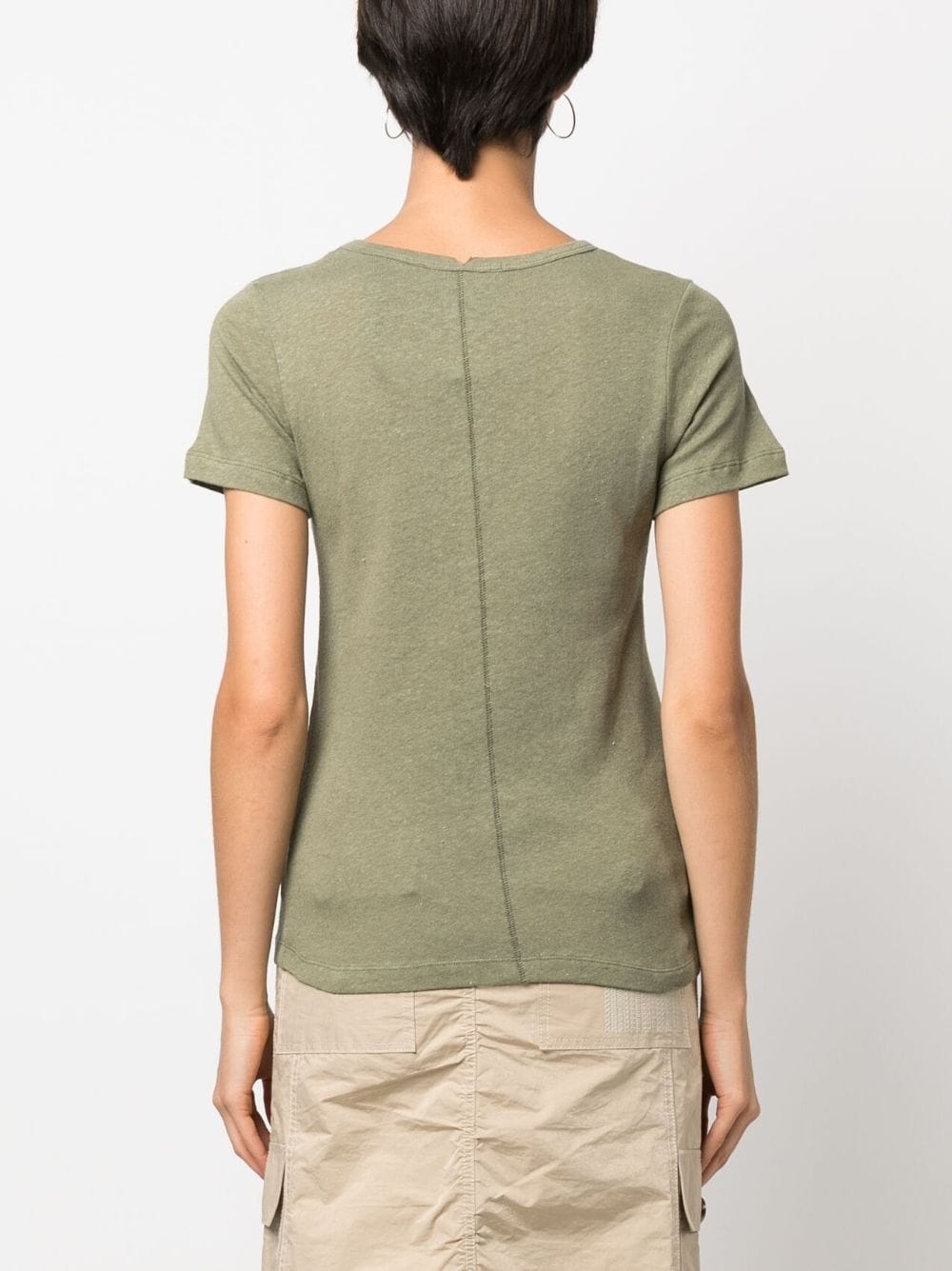 short-sleeve mélange T-shirt - 4