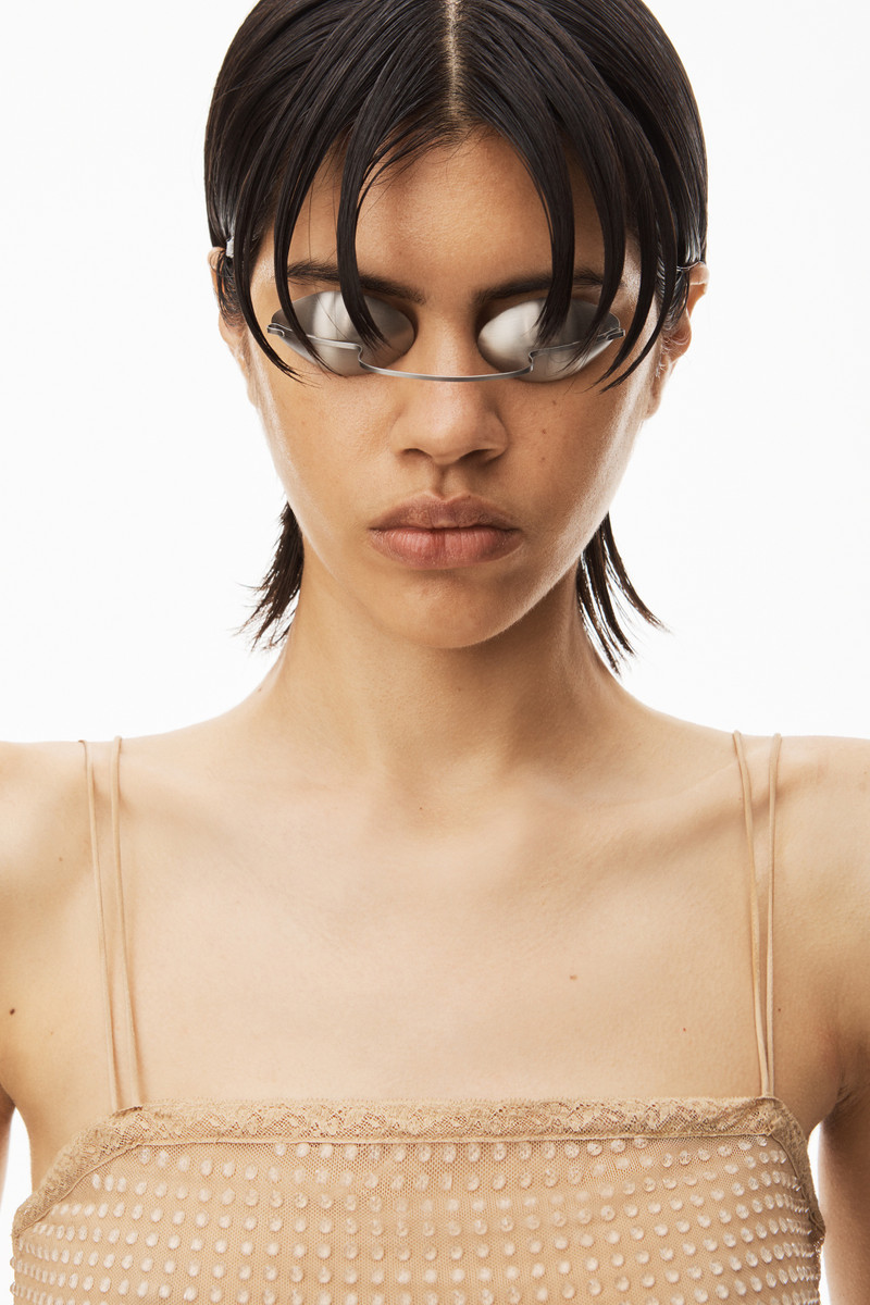 CLEAR BEAD HOTFIX CAMISOLE IN LIGHT MESH 5
