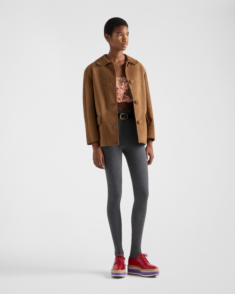 Prada Embroidered organza top outlook