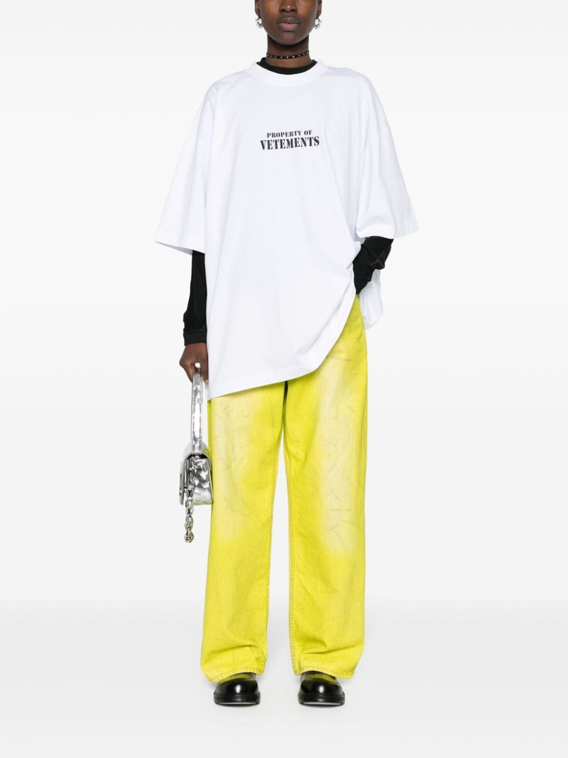 VETEMENTS logo-print cotton T-shirt outlook