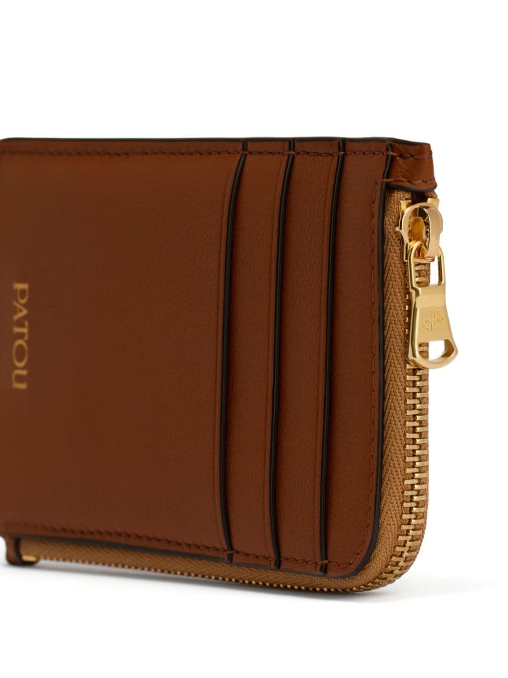 logo-stamp leather cardholder - 2