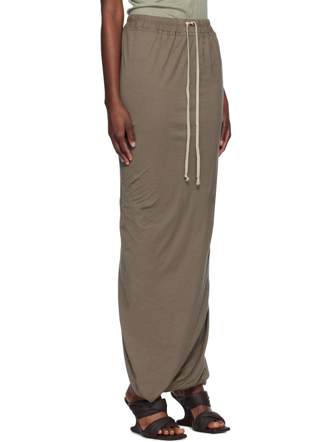 Gray Hollywood Pull On Pillar Maxi Skirt - 2