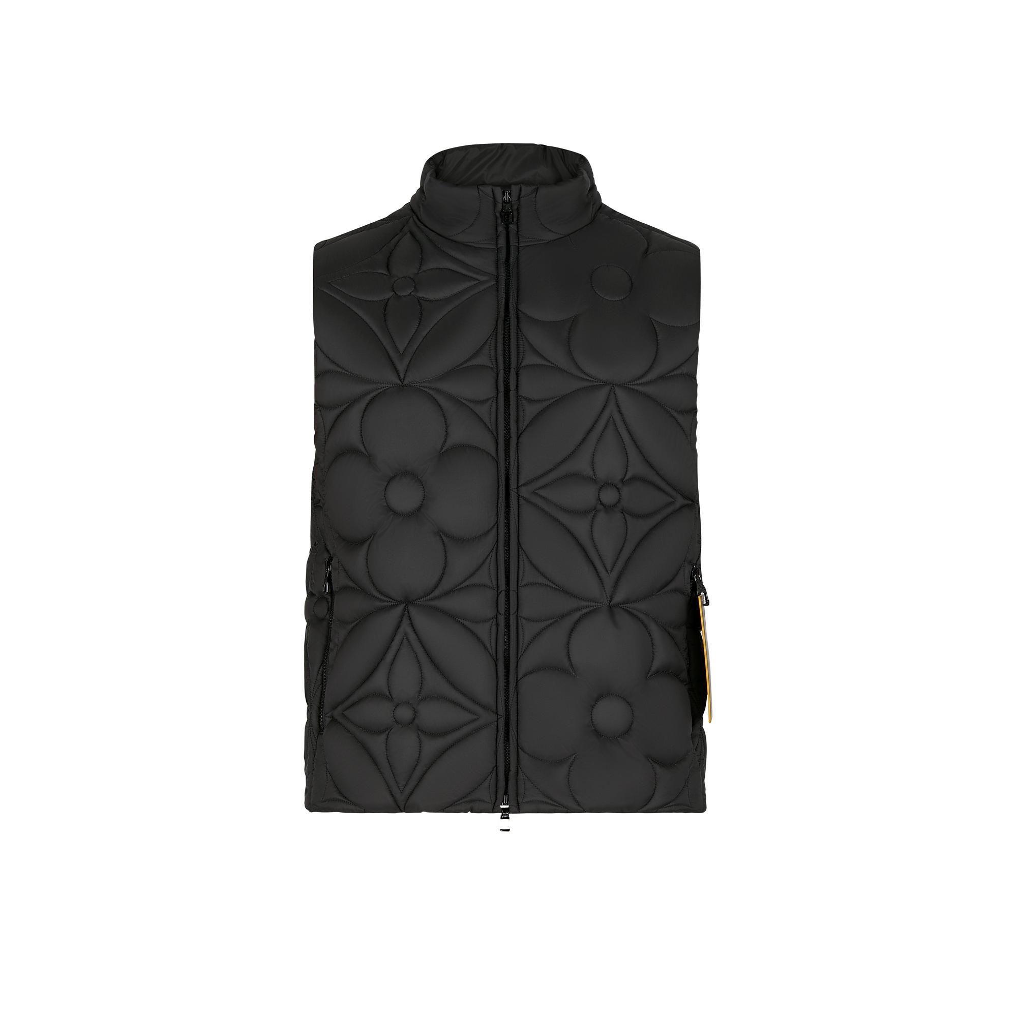 LVSE Padded Monogram Flower Gilet - 1