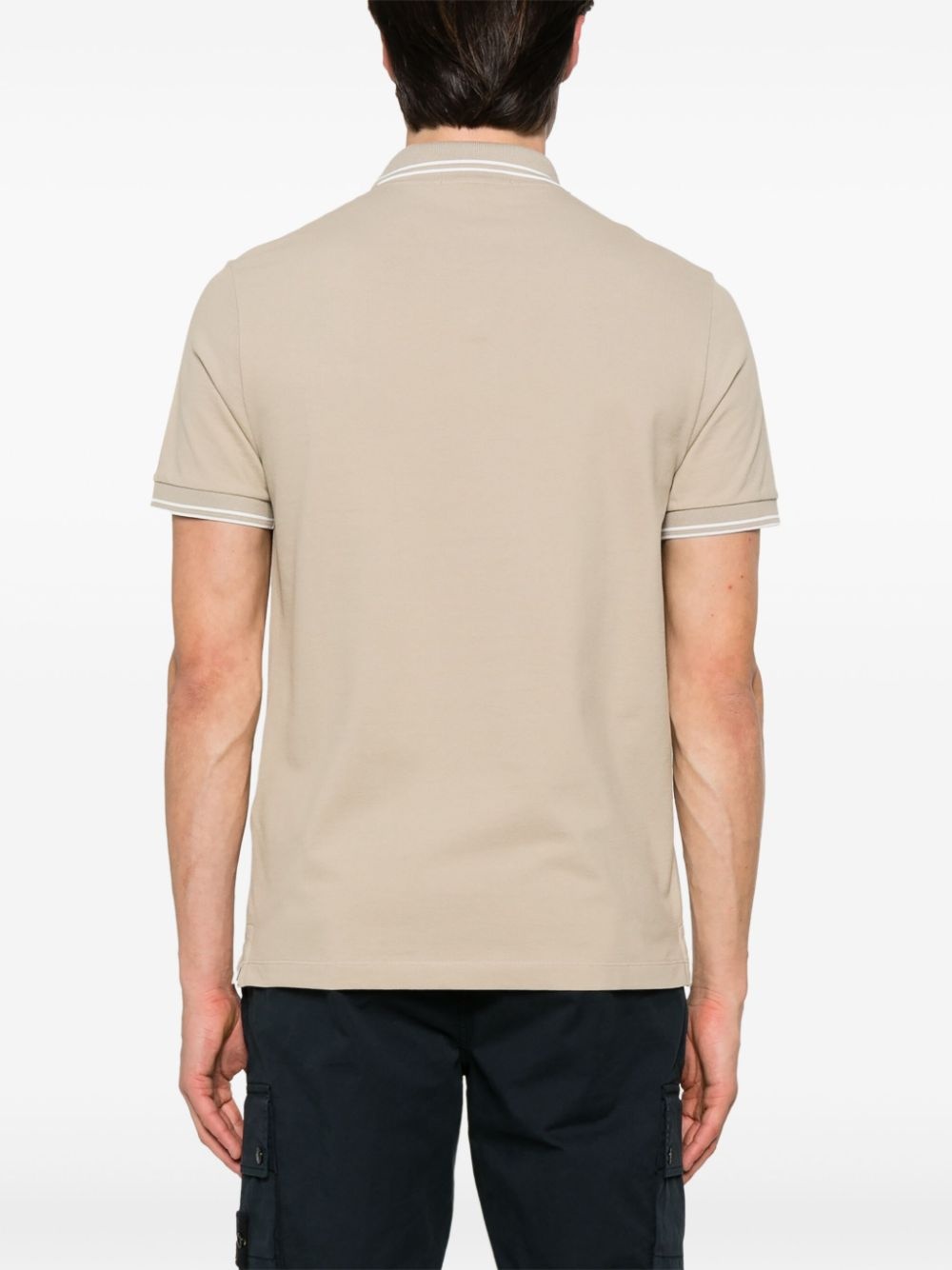 Compass-motif polo shirt - 3