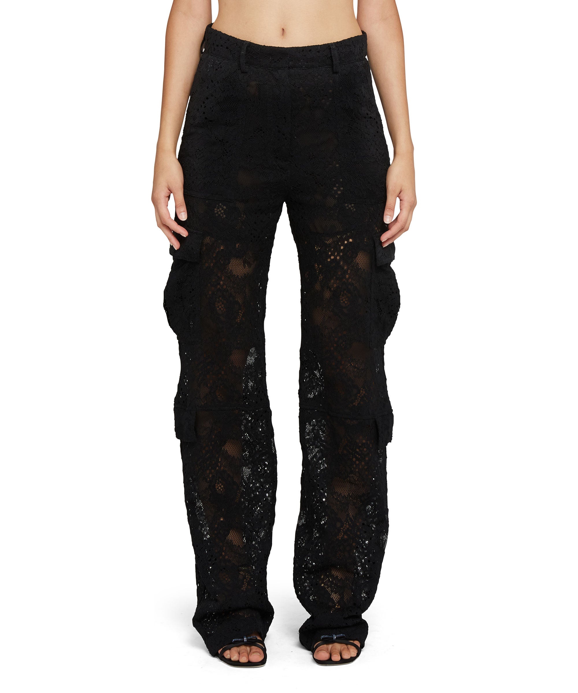 Lace cargo pants - 4
