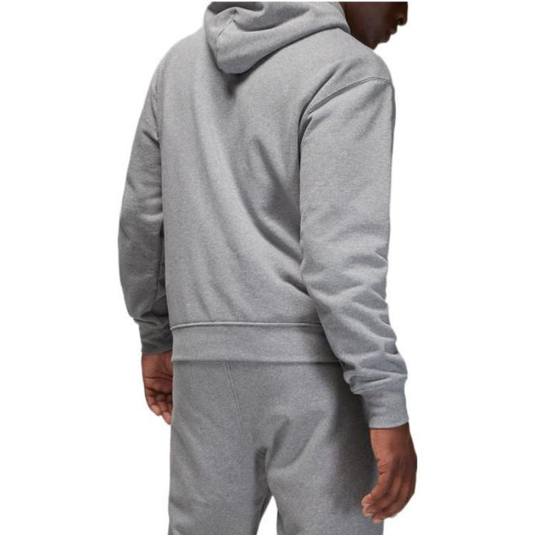 Air Jordan Drawstring Knit Hoodie Men's Grey DQ7339-091 - 3