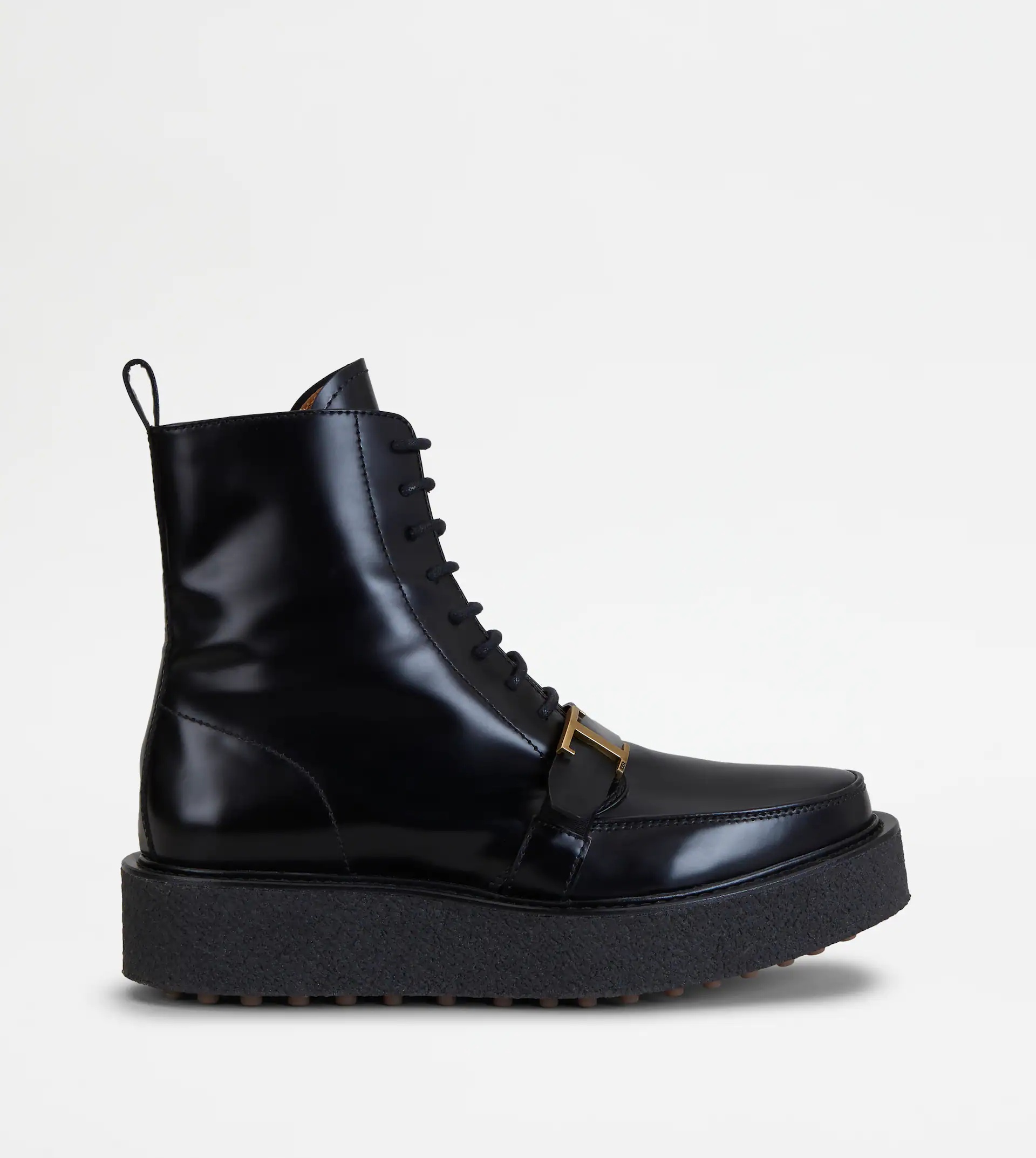 TIMELESS PLATFORM BOOTS IN LEATHER - BLACK - 1