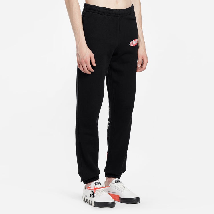 Off-White SS19 Stripe Logo Print Trousers OMCH014S190030061020 - 5