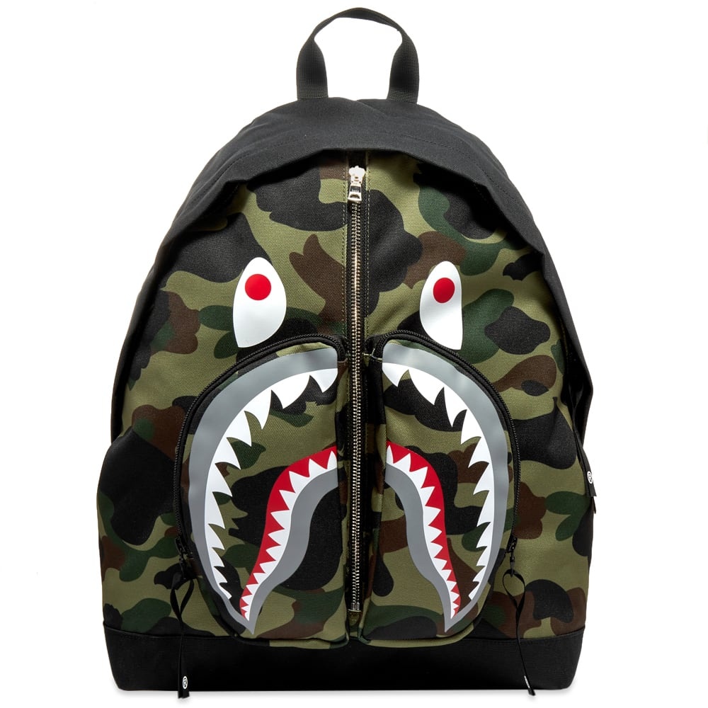 A Bathing Ape 1St Camo Shark Daypack - 1