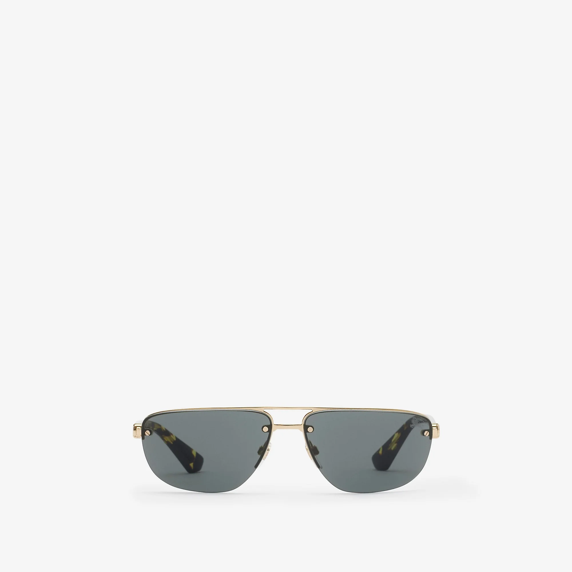 Metal Shield Rectangular Sunglasses - 1