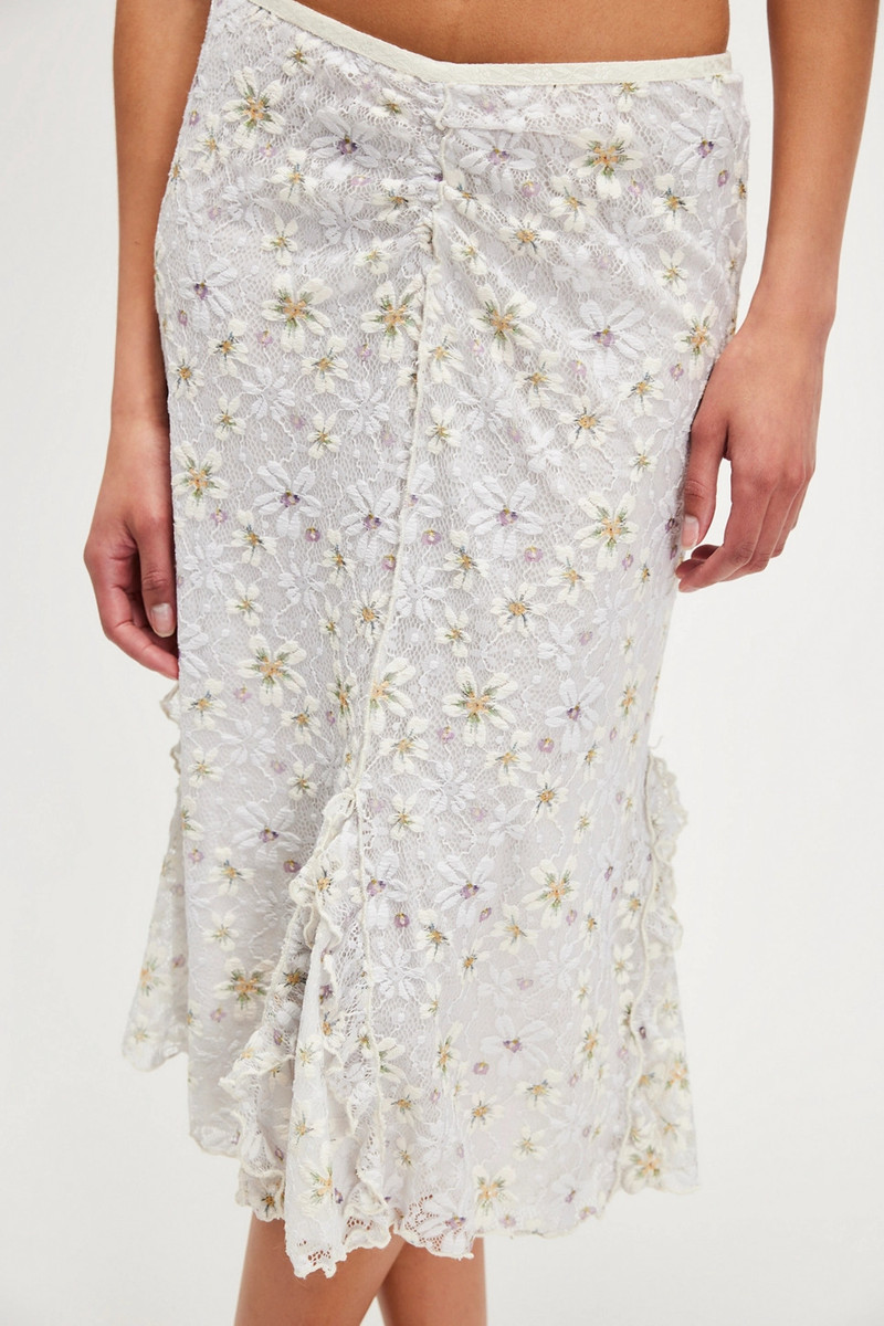 Anna Sui Pansy Ruffle Skirt 3