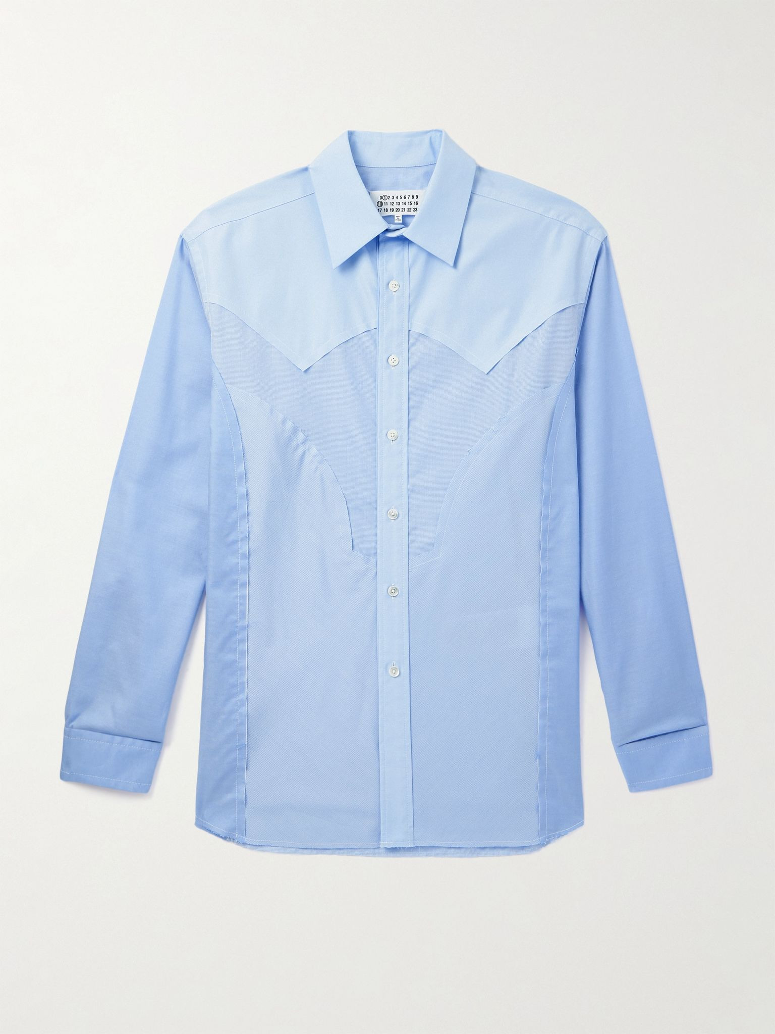 Cotton-Poplin Shirt Blue - 1