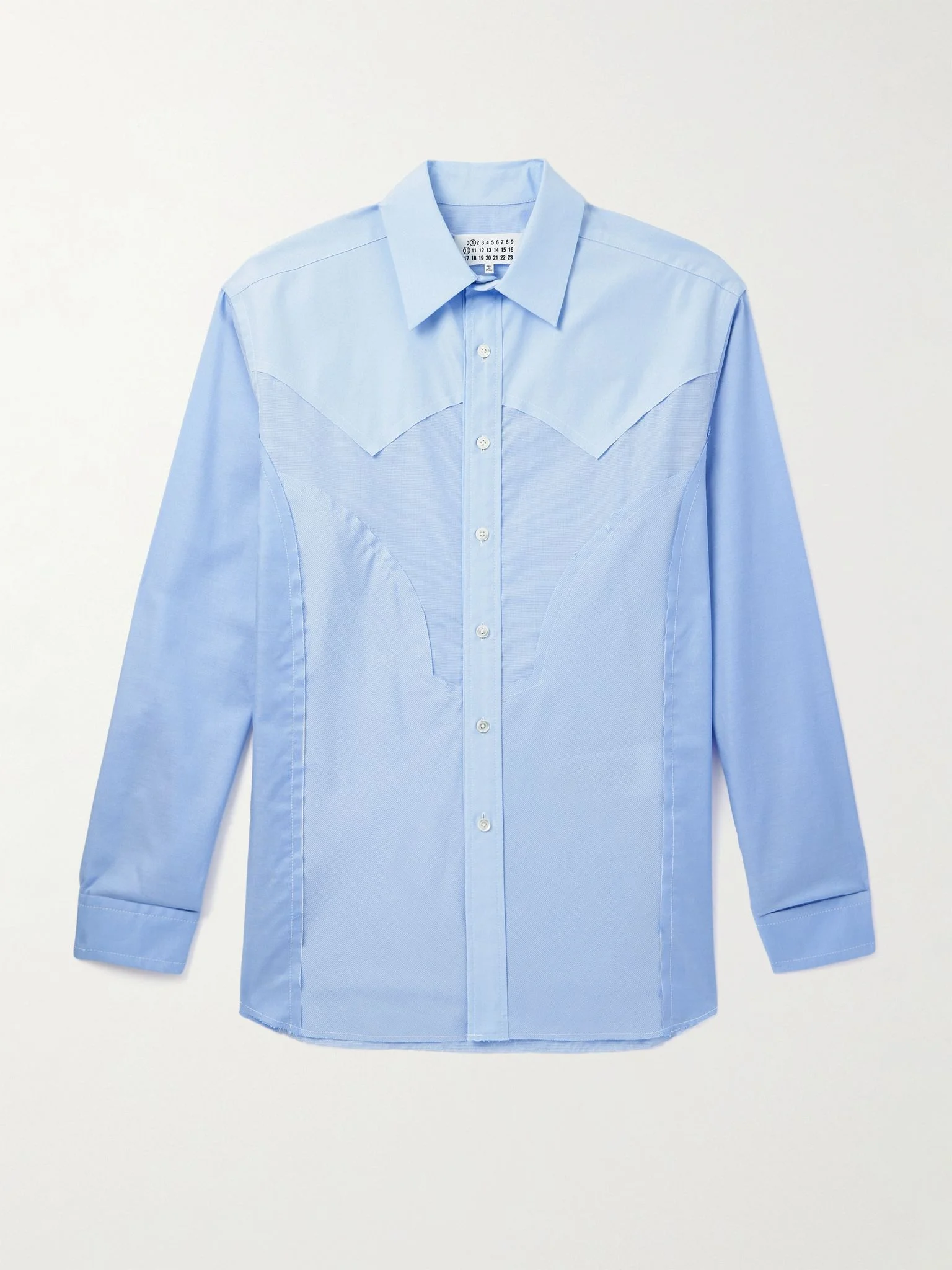 Cotton-Poplin Shirt Blue - 1