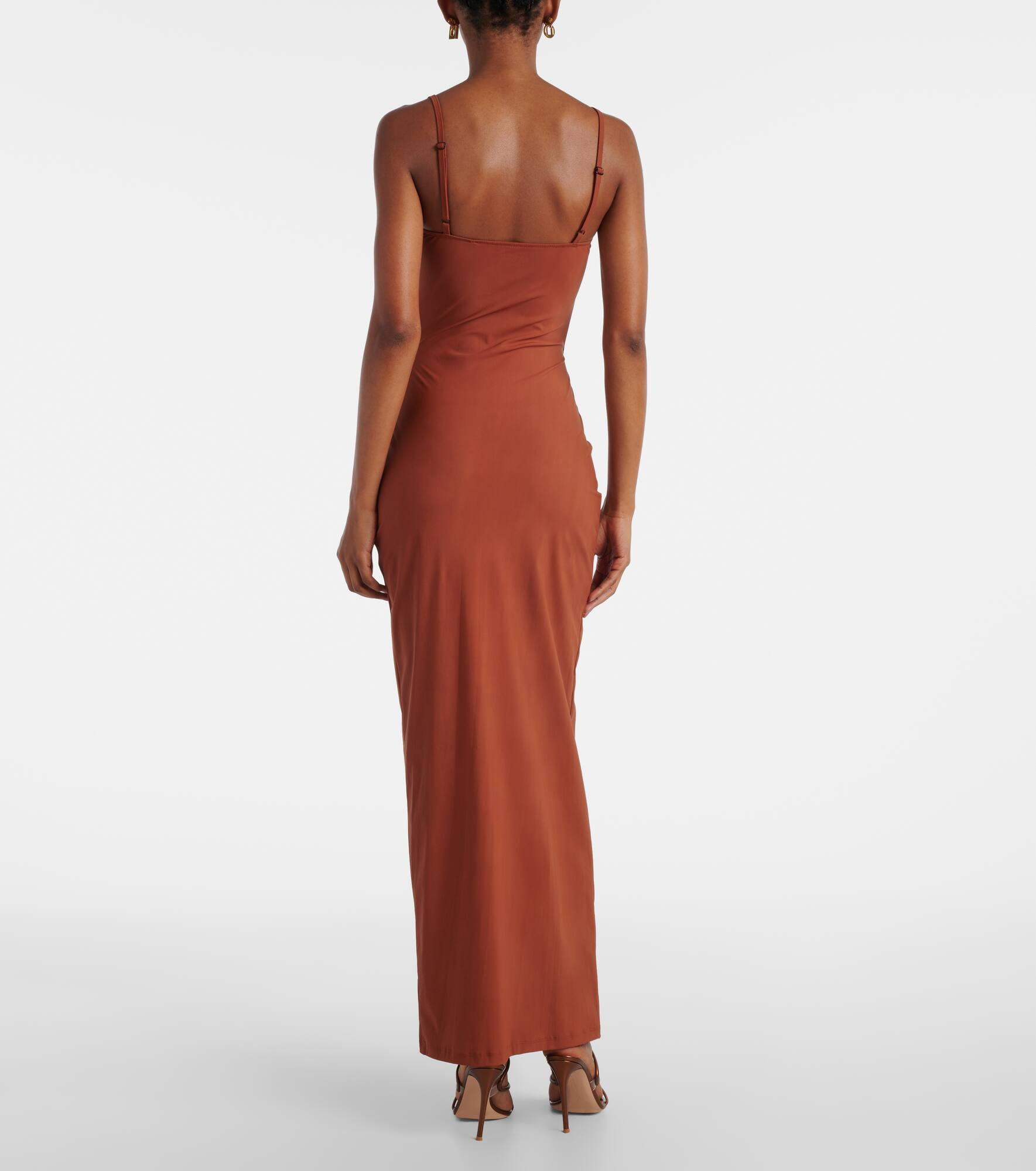 Pierced Orbit cutout jersey maxi dress - 3