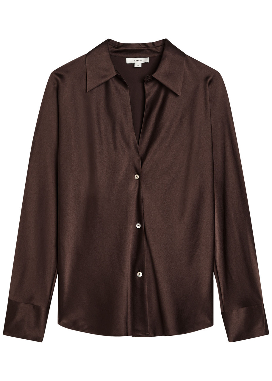 Silk-satin blouse - 1