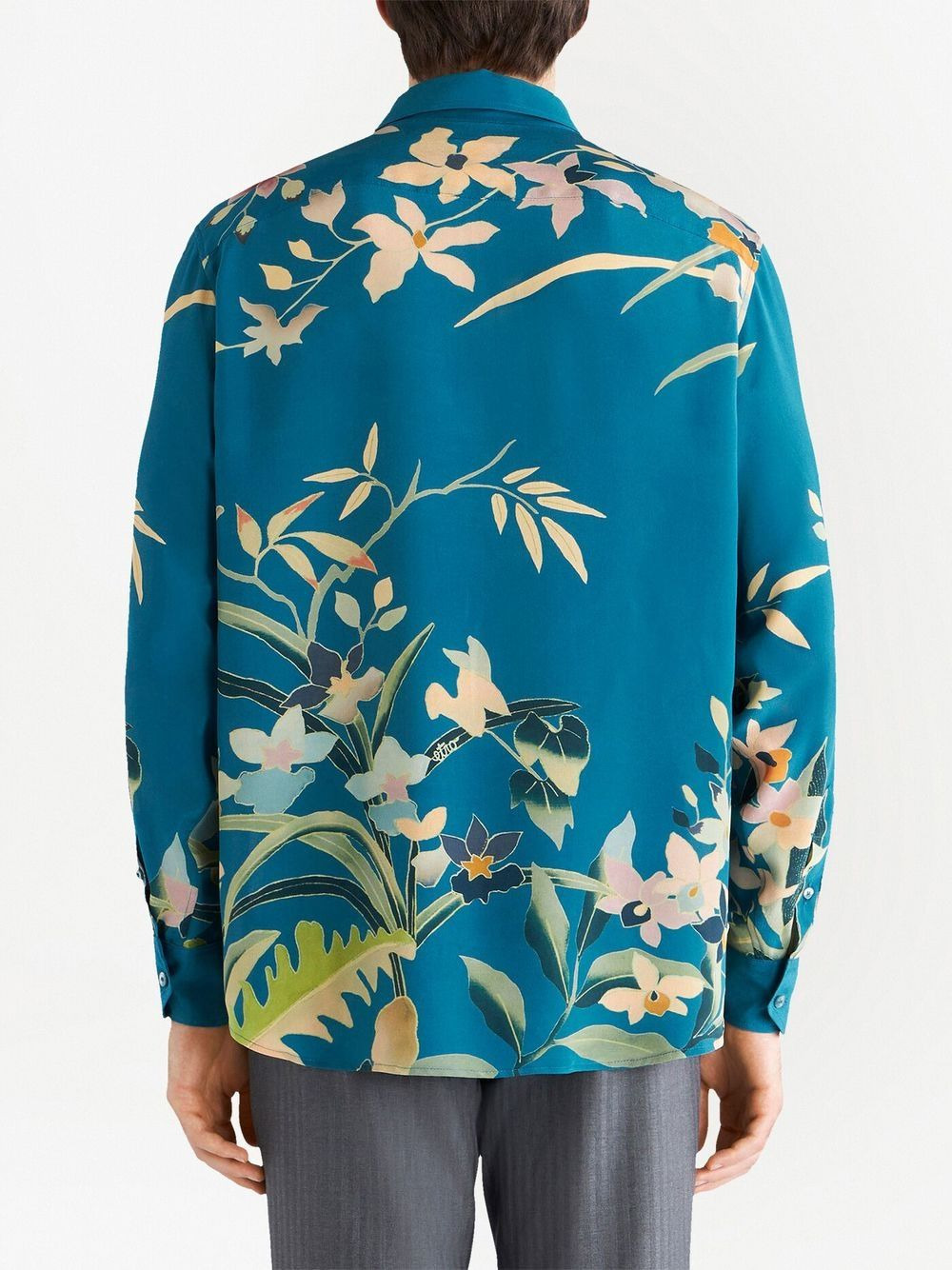 long-sleeve floral-print shirt - 4