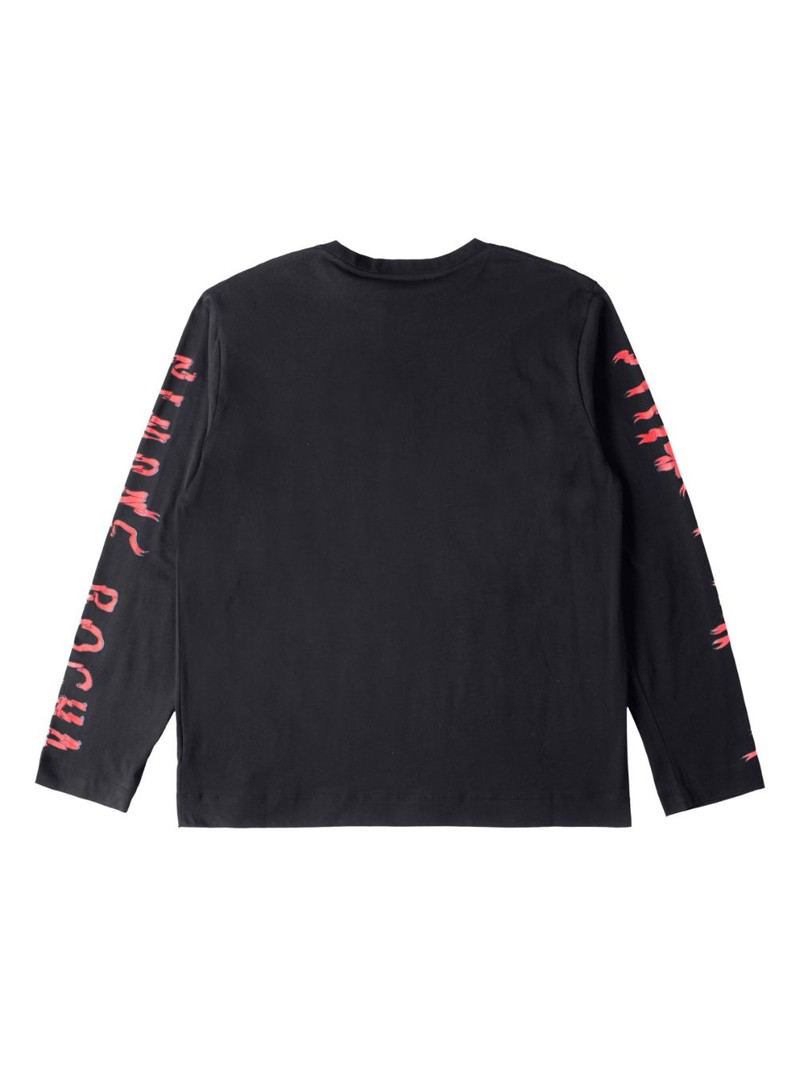 Simone Rocha ribbon logo long-sleeve T-shirt outlook