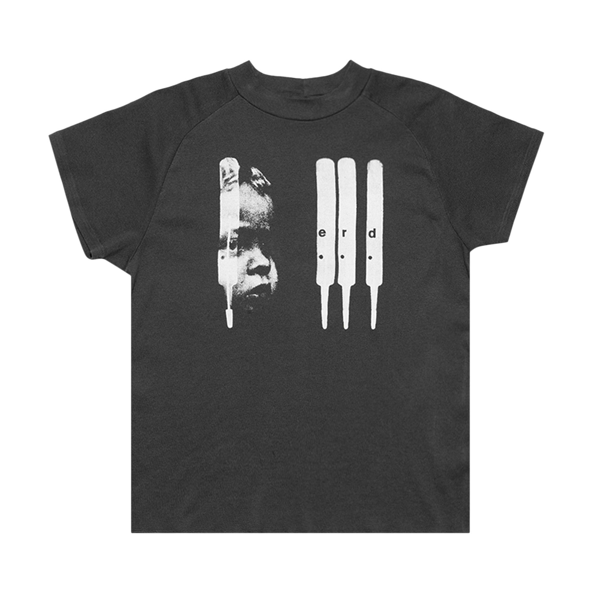 Enfants Riches Déprimés Baby Raglan T-Shirt 'Faded Black' - 1