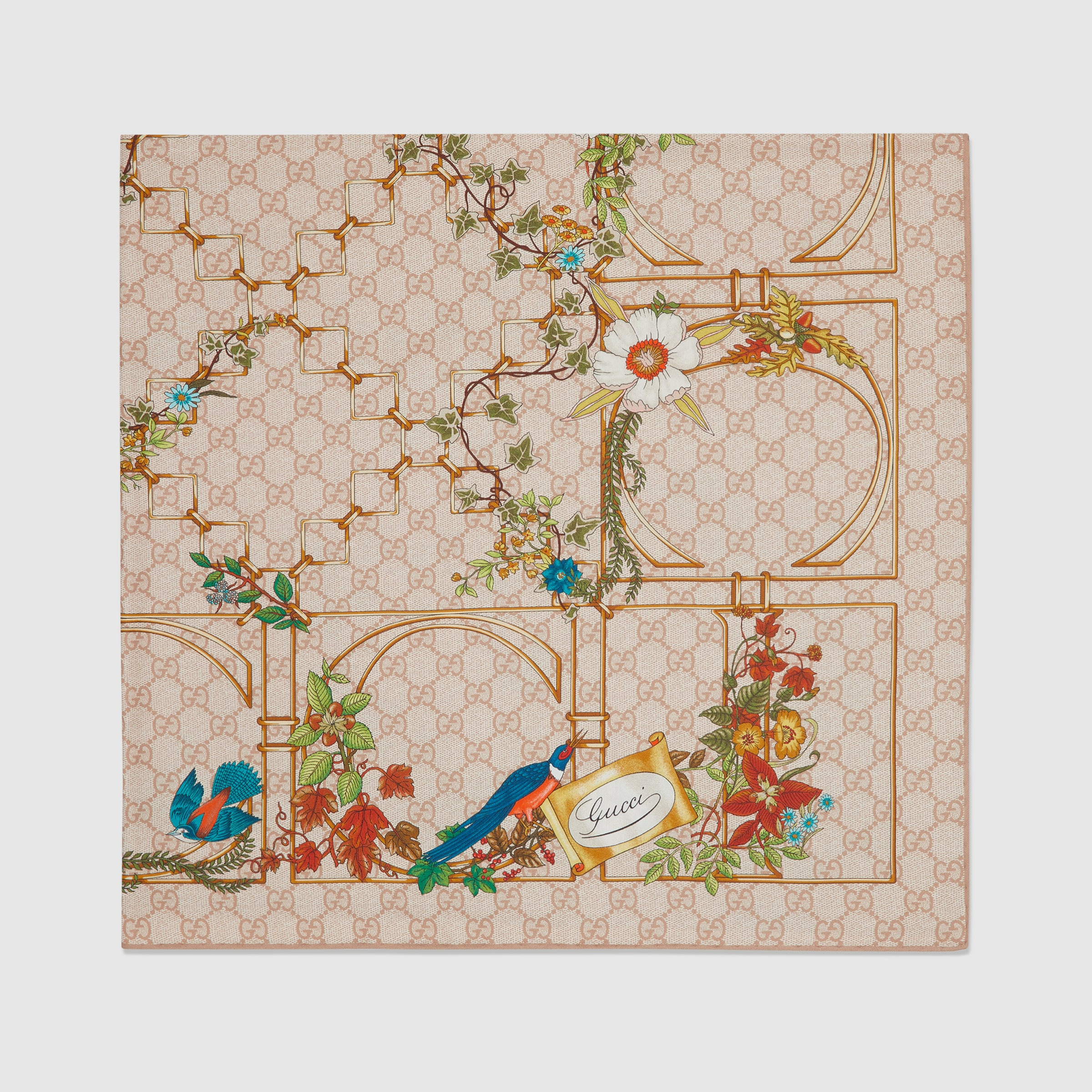 Printed silk carré - 2