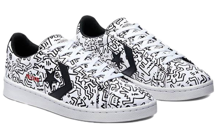 Converse Keith Haring x Pro Leather 'White Black' 171857C - 3